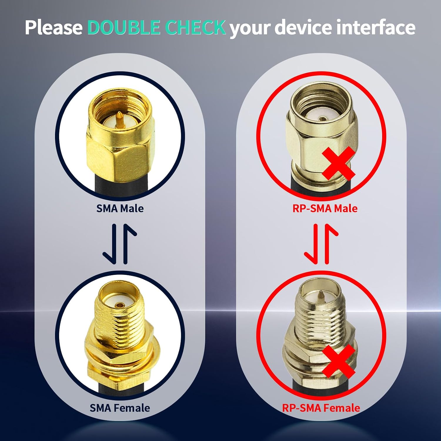 BINGFU SMA Kabel Buchse auf Stecker ALSR240 Verlustarmes Koaxialkabel 5 m