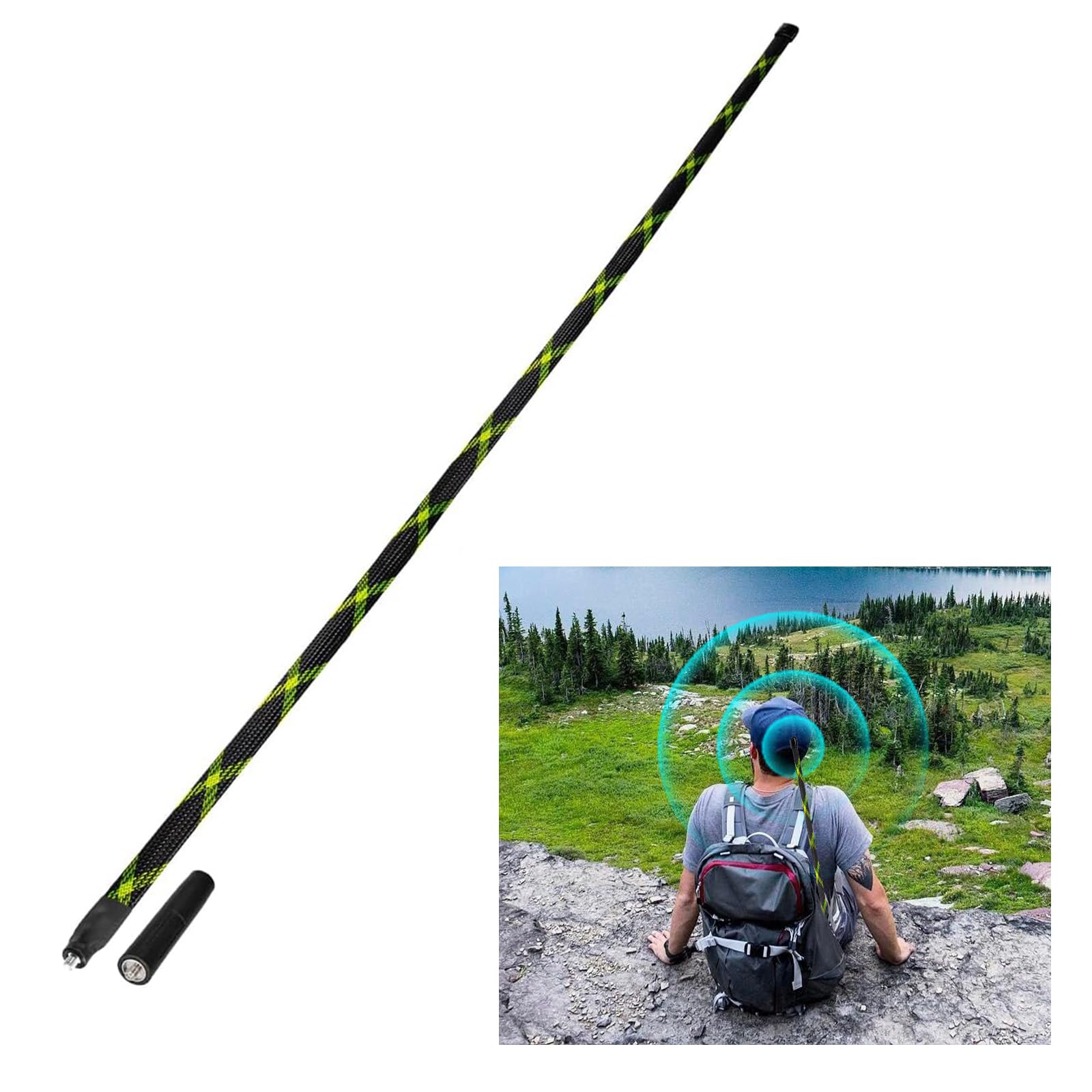 Bingfu Foldable CS Tactical SMA Female Ham Radio Antenna 2-Pack Dual Band VHF UHF 136-520MHz 42.5 inch Antenna for Baofeng BF-F8HP UV-5R UV-82 BF-888S GT-3 Ham Two Way Radio Walkie Talkie