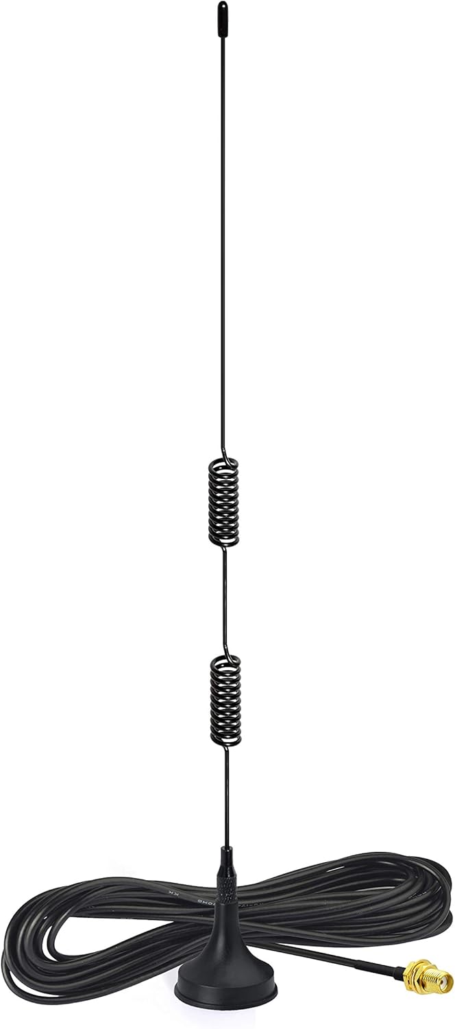 Bingfu Funkgerät Antenne VHF UHF 136-174MHz 400-460MHz Amateurfunk Magnetfuß SMA Buchse Antenne Kompatibel mit Handfunkgerät BaoFeng BF-F8HP UV-5R UV-82 BF-888S Funkgerät Wakie Talkie