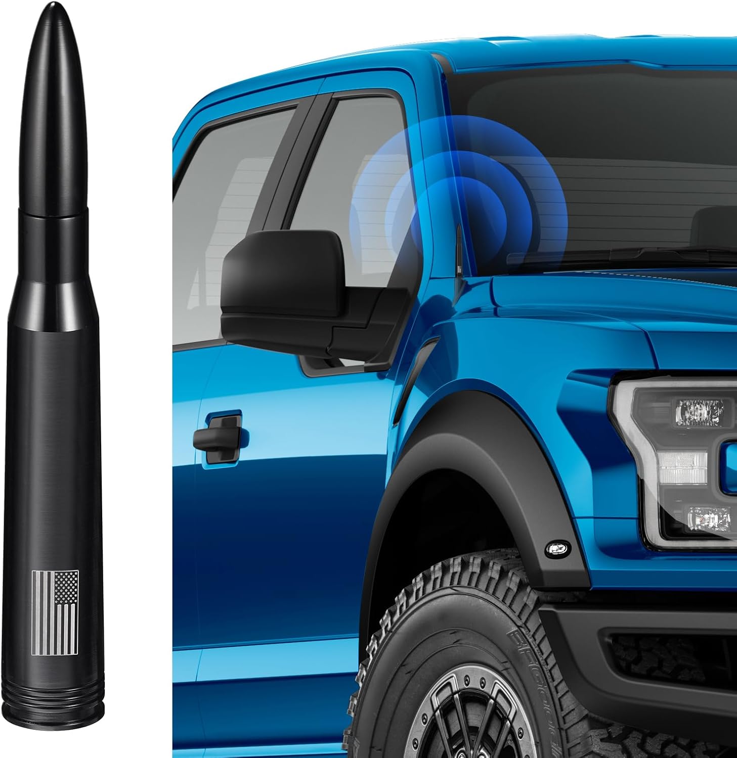 Bingfu Car Truck Stereo Antenna for Super Duty Ranger Explorer Pickup Trucks Vehicle Antenna Mast Replacement