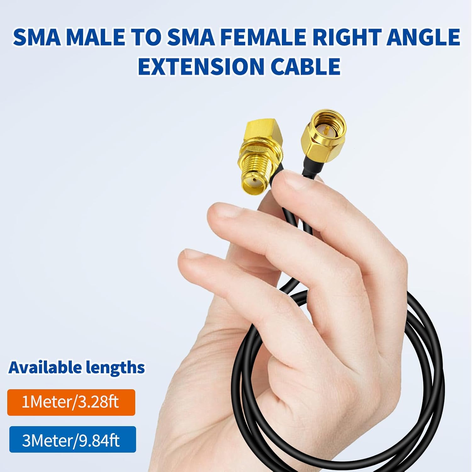 BINGFU 1M SMA Antenna Cable SMA Male to SMA Female 4G LTE Antenna Extension Cable Compatible with 4G LTE WLAN FPV Homematic CCU2 CC1101 Huawei Router Multi-Way