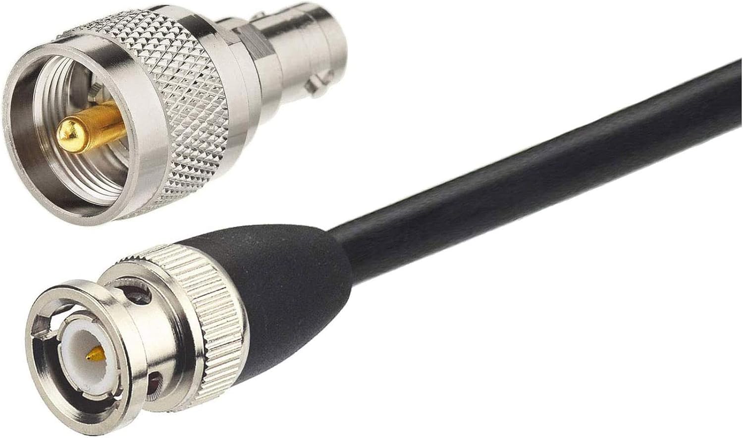 CB Antenne 27-MHz CB-Radioantenne BNC PL259 Soft Whip Magnetfuß Antenne Kompatibel mit Cobra Midland Uniden Maxon President Tragbarer tragbarer CB-Radio-Mobilfunk-Scanner