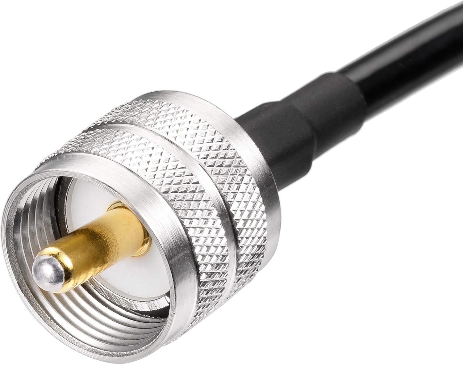 Bingfu CB Jumper Cable SWR Meter Coax Jumper Cable UHF PL259 Male to PL-259 Male RG58 Coaxial Cable 20 inch 50cm for CB VHF UHF Ham Radio Amateur Radio Mobile Radio Antenna Linear Amplifier Dummy Load