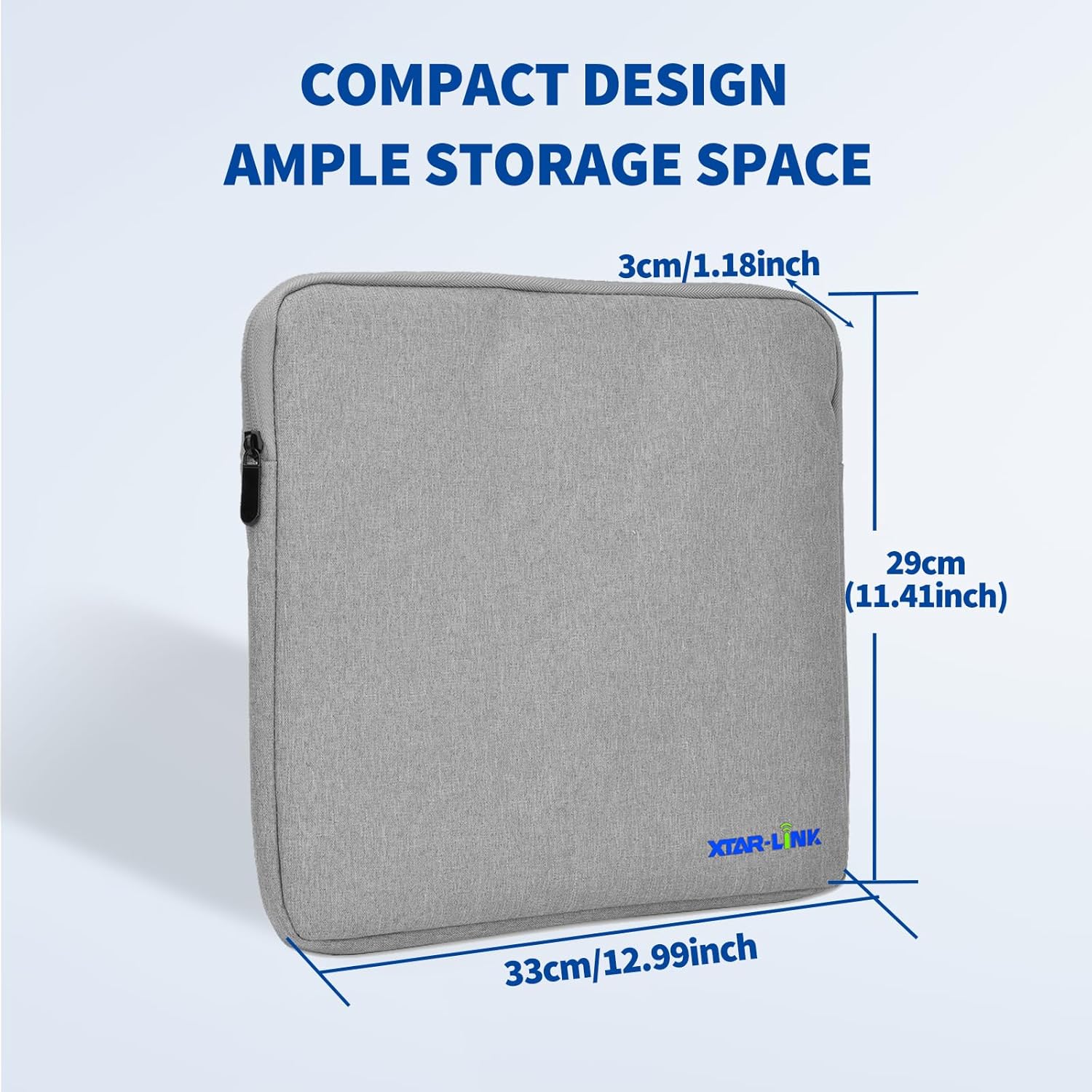 BINGFU Tragetasche für Starlink Mini Dish, Aufbewahrungstasche für Starlink Mini Dish Satellitenschüssel, ideal für Wohnmobile, Camping im Freien, Reisen, leicht zu tragen, dauerhafter Schutz,Grau