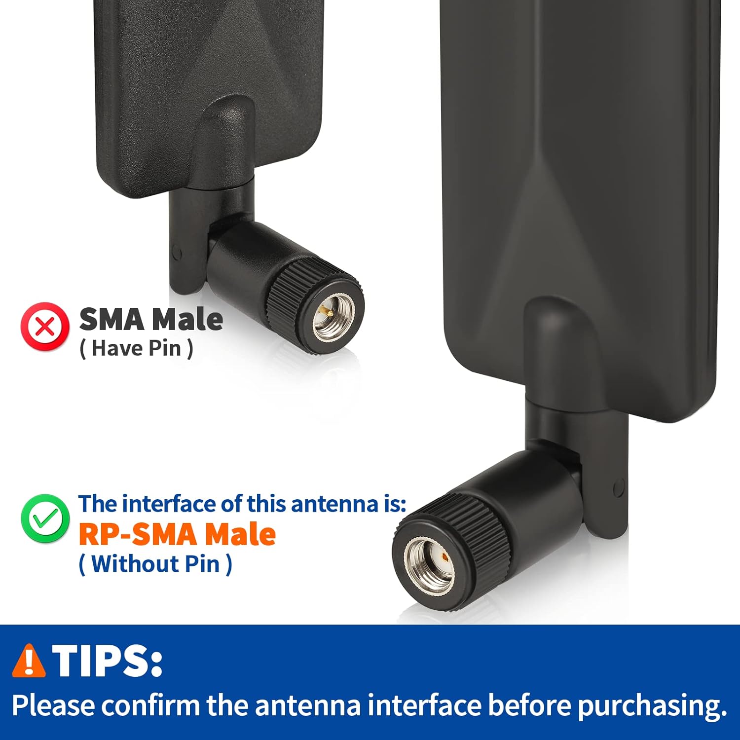 4G LTE Wildkamera-Antenne 9 dBi RP-SMA-Stecker Antenne (2-Stück) kompatibel mit 4G LTE Outdoor Wireless Router Sicherheitskamera
