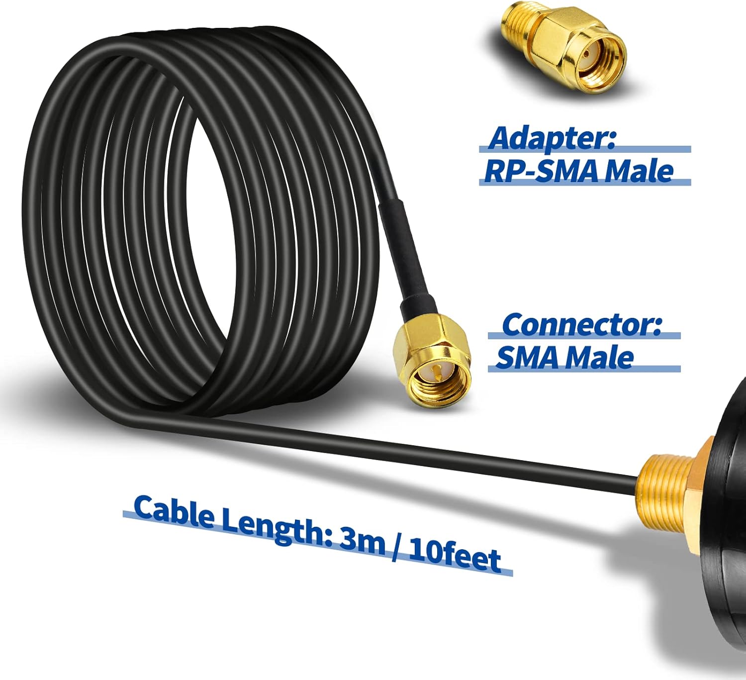 4G LTE Antenne Outdoor 5dBi SMA Stecker Antenne Außenwandmontage wasserdichte Antenne für 4G LTE Router Gateway Modem Hotspot Trail Kamera