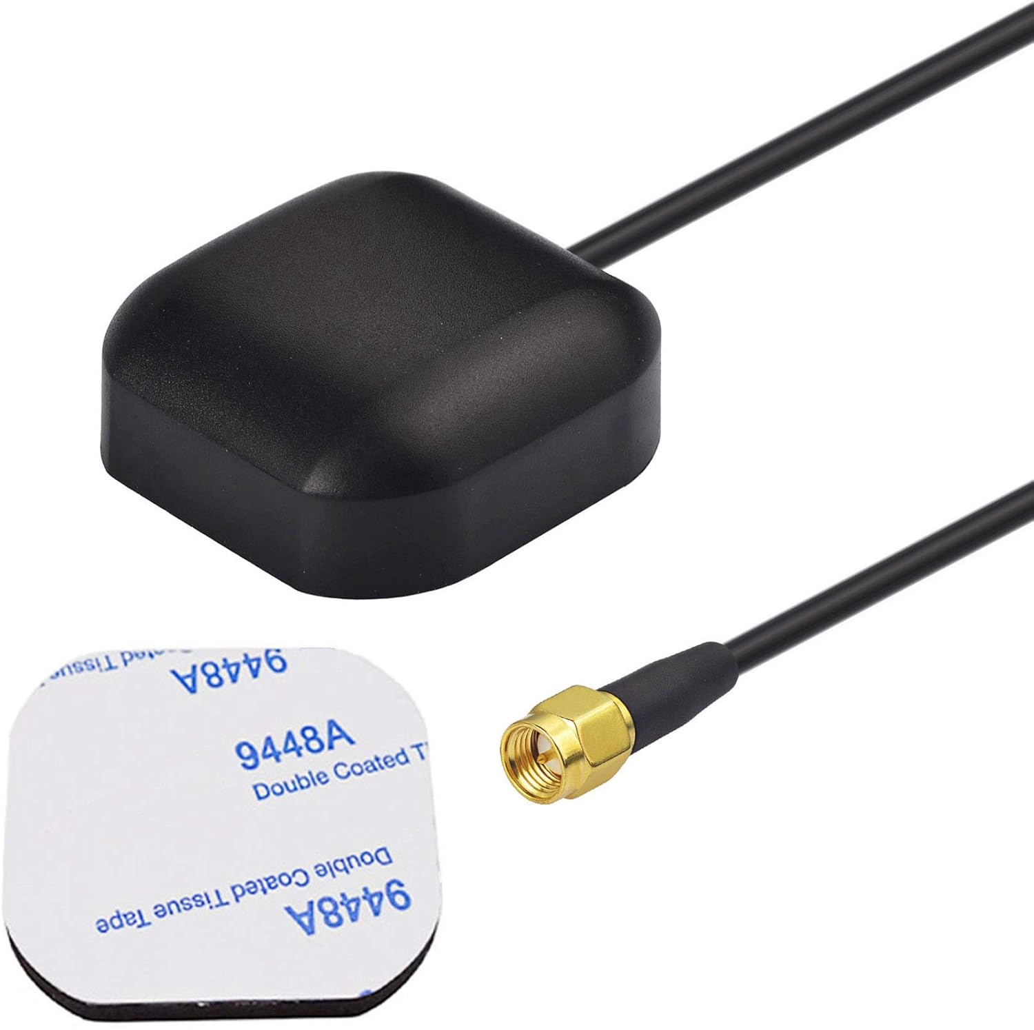 Bingfu GPS Antenne Auto Wasserdicht Aktive GPS Navigation Antenne mit SMA Stecker für Auto Stereo Head-Unit GPS Navigationssystem Modul LKW Marine Boot GPS Tracker Locator Echtzeit Tracking-Gerät