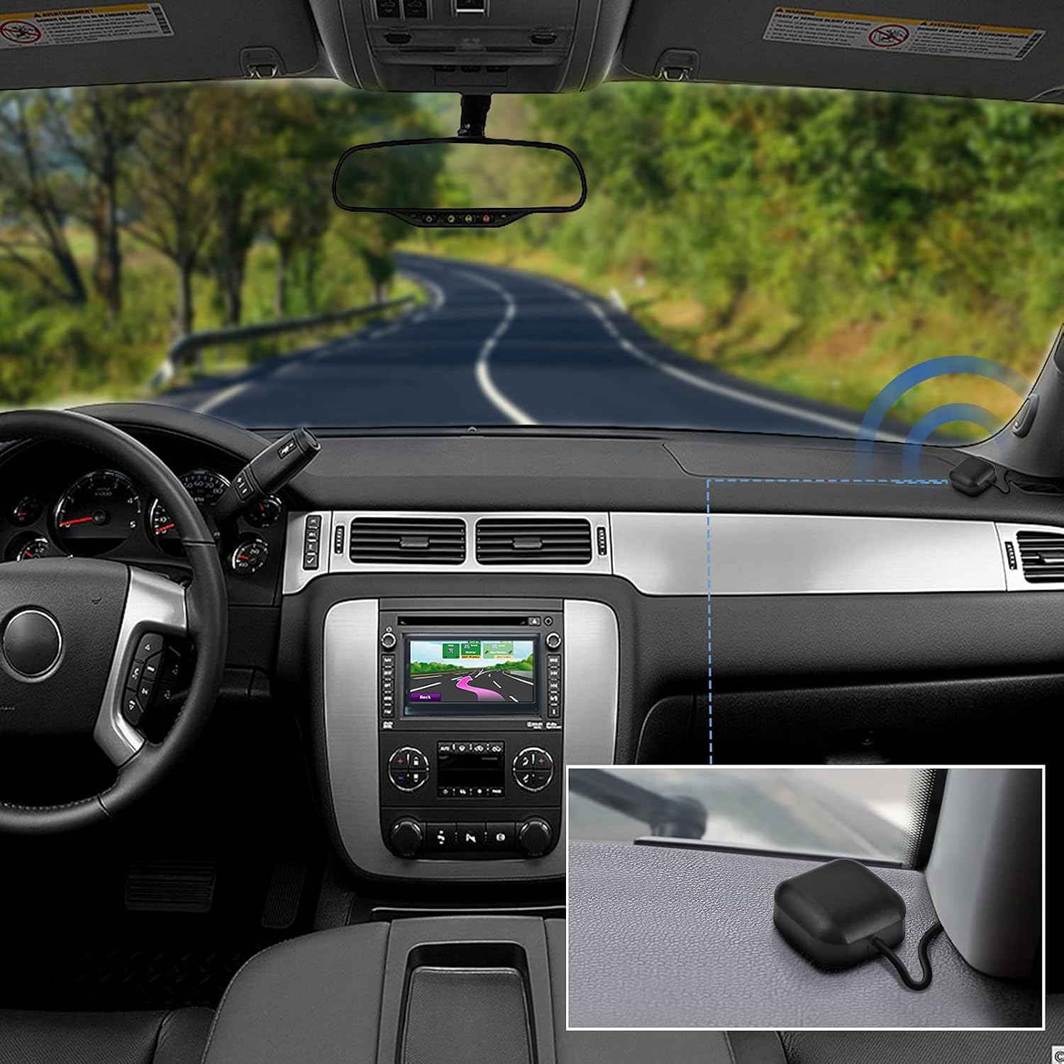 Bingfu GPS Antenne Auto Wasserdicht Aktive GPS Navigation Antenne mit SMA Stecker für Auto Stereo Head-Unit GPS Navigationssystem Modul LKW Marine Boot GPS Tracker Locator Echtzeit Tracking-Gerät