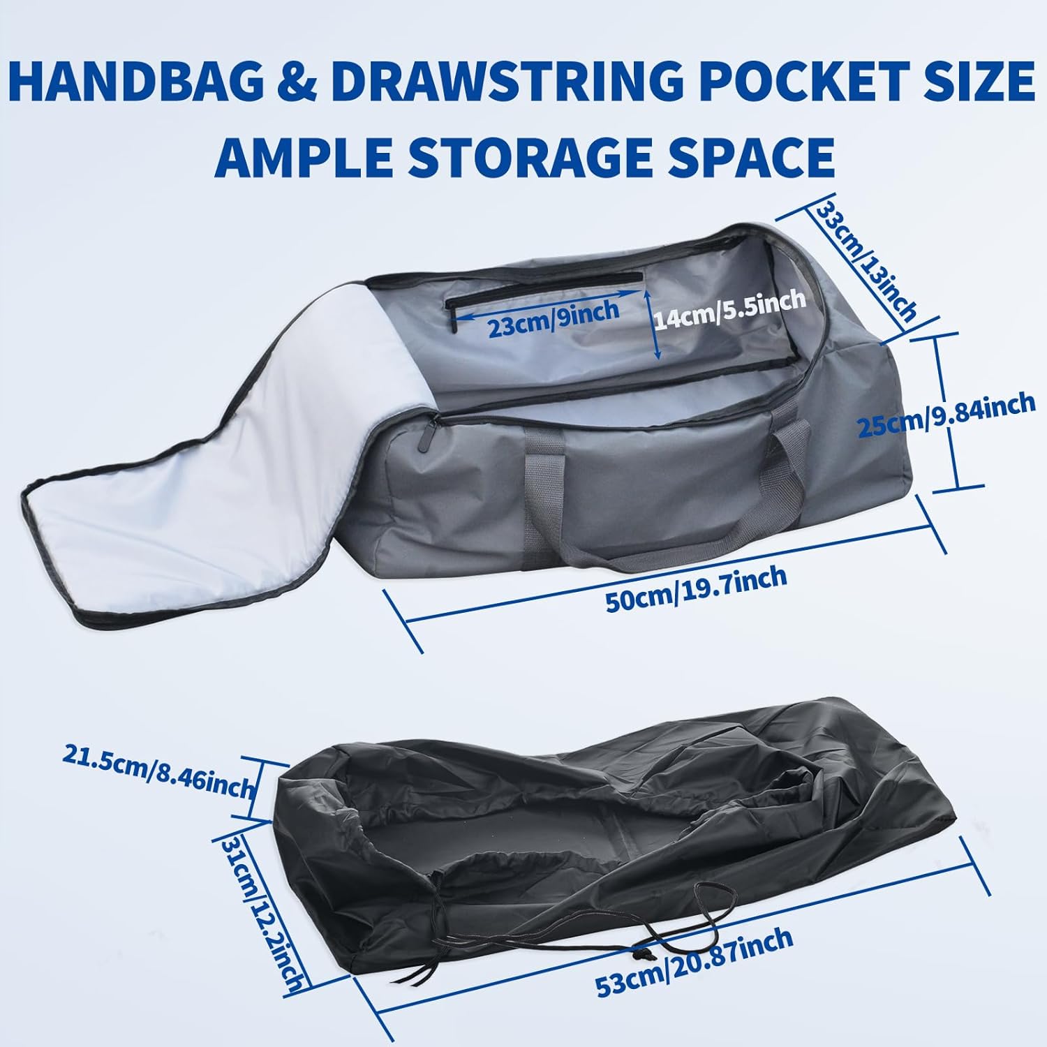 BINGFU Aufbewahrungstasche für Starlink Satelliten-Internet-Kit - Tragetasche & Kordelbeutel & Stangenschutzhülle - Kompatibel mit Starlink Gen2 V2 Antenne, Starlink Ethernet Kabel, Router, Netzteil