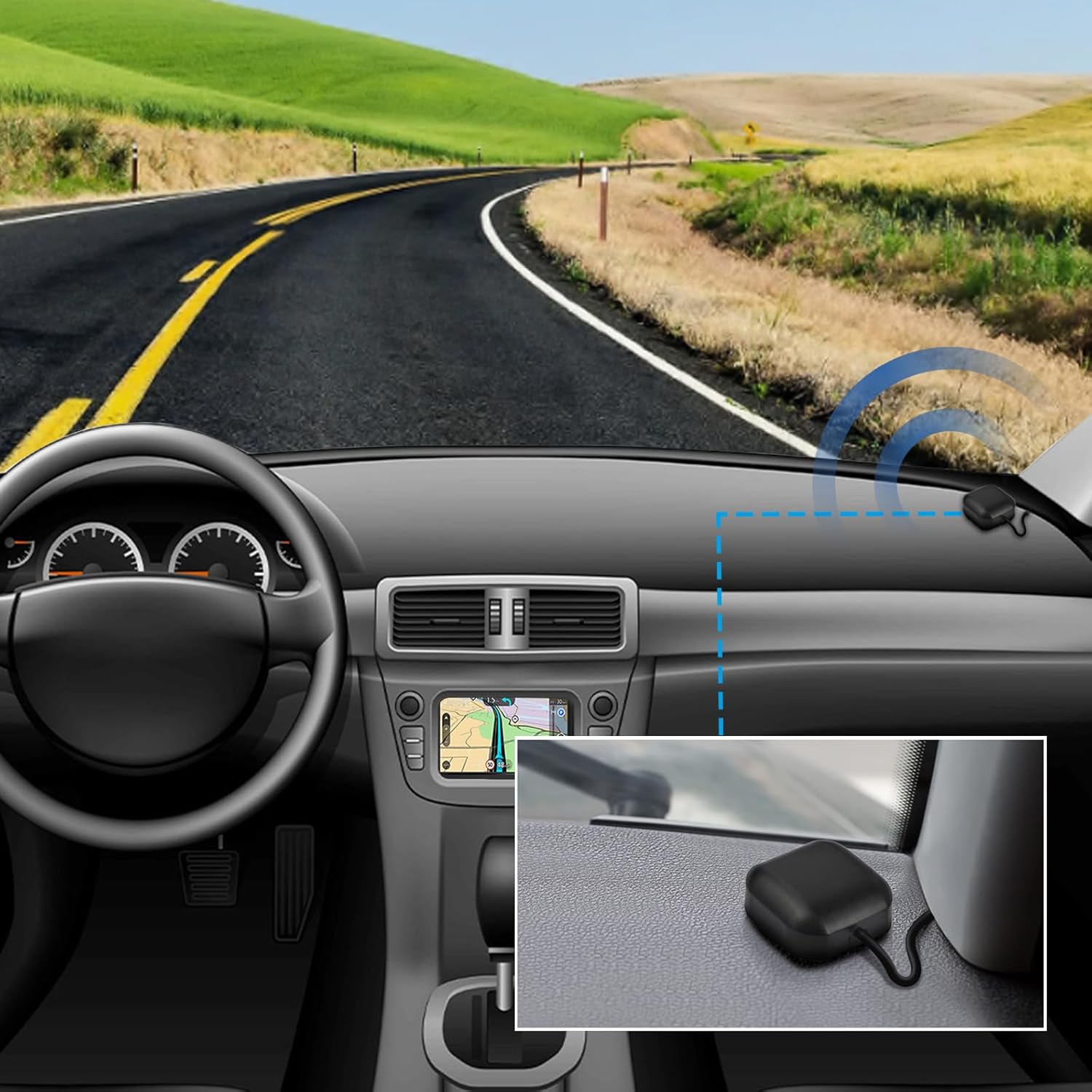 Bingfu Auto wasserdichte Aktive GPS Navigation Antenne 3-5 V DC Kompatibel mit Pioneer GPS Navigationsempfänger Modem AVIC Z110BT Z120BT Z130 X930 X920 X7115BT X910BT X510 Auto Stereo Head Unit