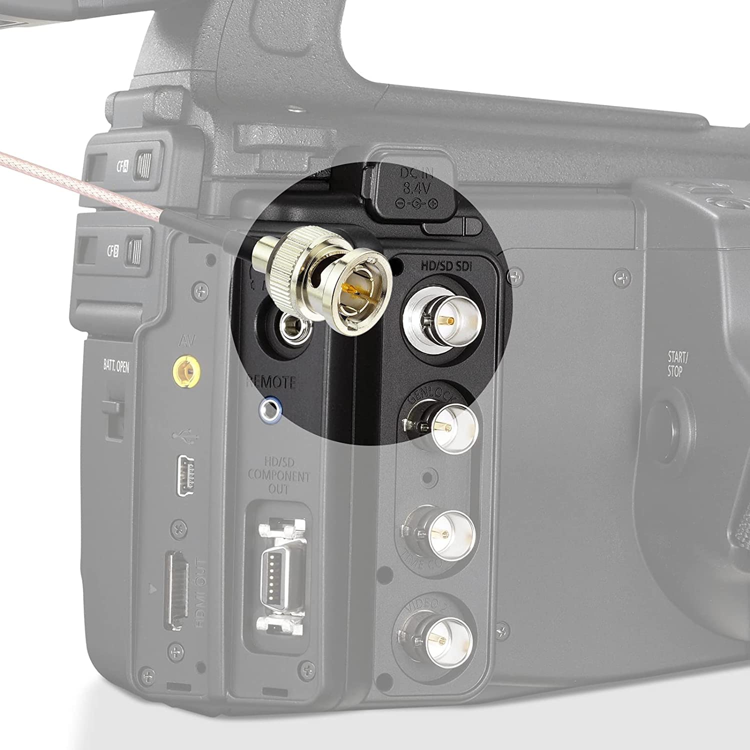 DIN 1.0/2.3 Stecker auf BNC-Stecker 75 Ohm Vedio SDI-Kabel 1m für HD SDI 3G SDI Vedio-Rekorder Camera Assist Monitor Audio Gateway Hub Broadcast Router Frame Synchronizer Sync Converter