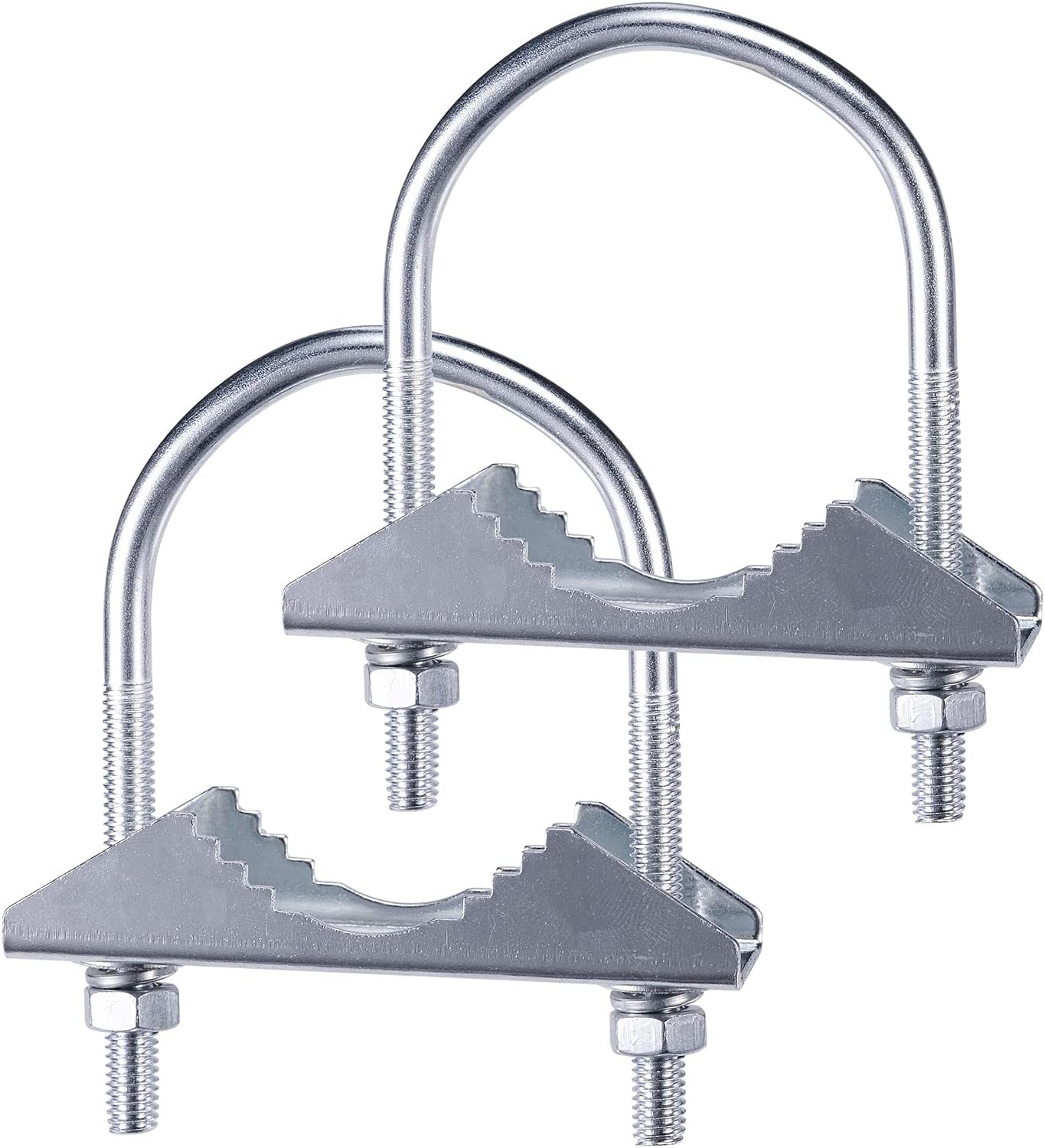 Bingfu SAT Mastschelle Doppelschelle Mast Schelle Korrosionsschutz für Outdoor LoRa Antenne Starlink Antenne WLAN Antenne, 4G LTE-Antenne, Amateurfunk-Antenne, DVBT Antenne