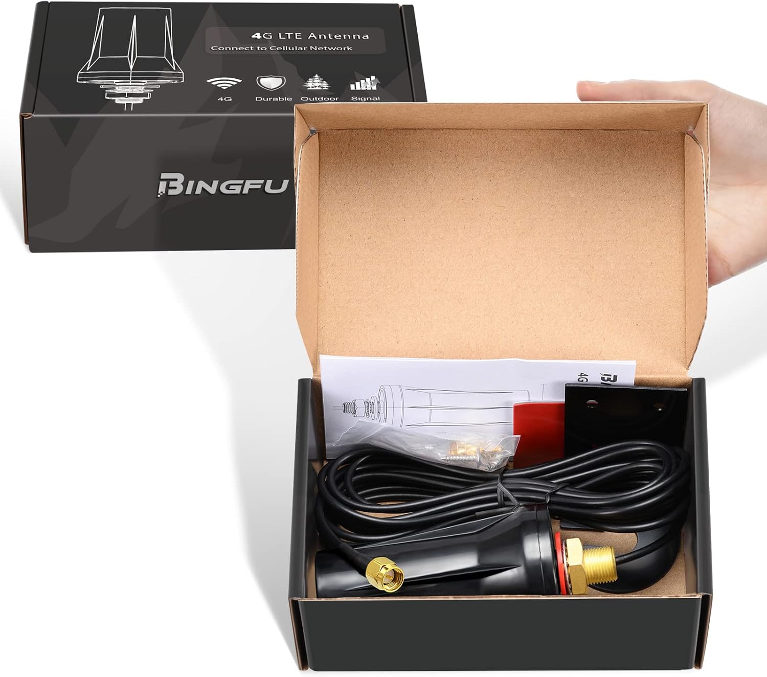 4G LTE Antenne Outdoor 5dBi SMA Stecker Antenne Außenwandmontage wasserdichte Antenne für 4G LTE Router Gateway Modem Hotspot Trail Kamera