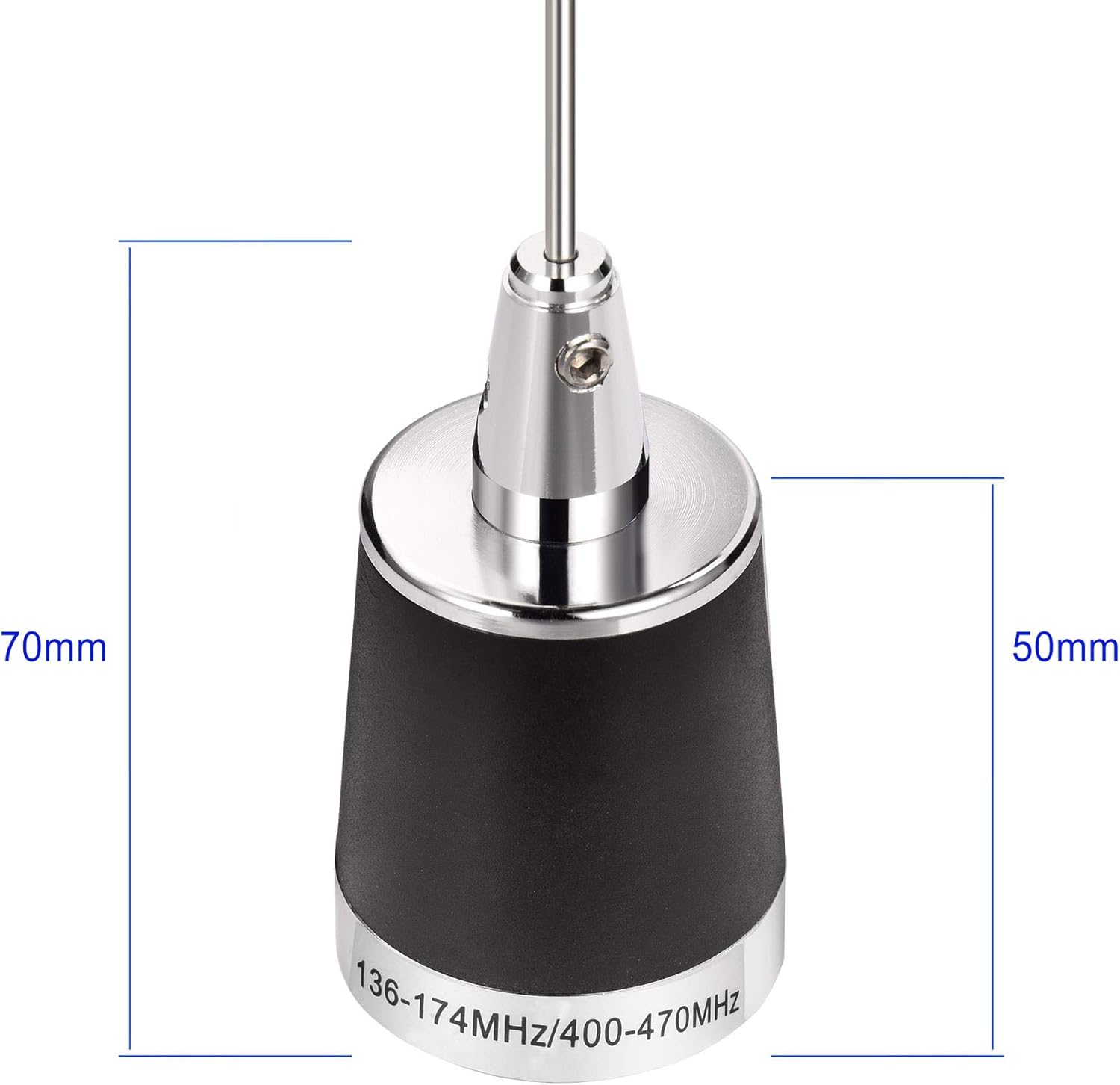 Bingfu Dual Band VHF UHF 136-174MHz 400-470MHz Mobile Radio NMO Antenna Vehicle NMO Mount Antenna for Car Truck Ham/Amateur/Mobile/Two Way/Marine Radio