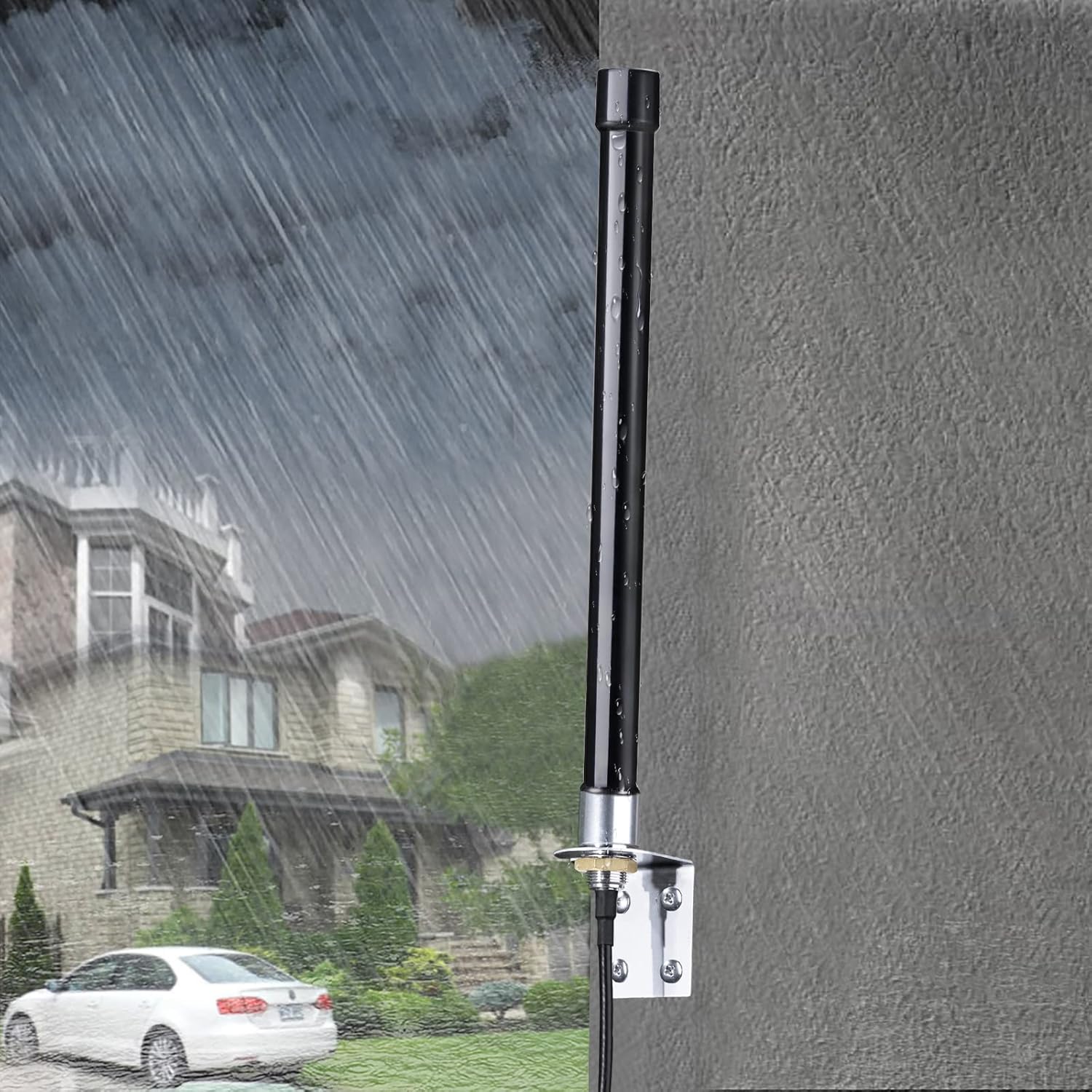 Bingfu Outdoor 4G LTE Antenne 5dbi Glasfaserantenne mit SMA Buchse auf Dual SMA Stecker Splitterkabel Kompatibel mit 4G LTE Router Gateway Modem Hotspot Wireless Mobile Router Hub