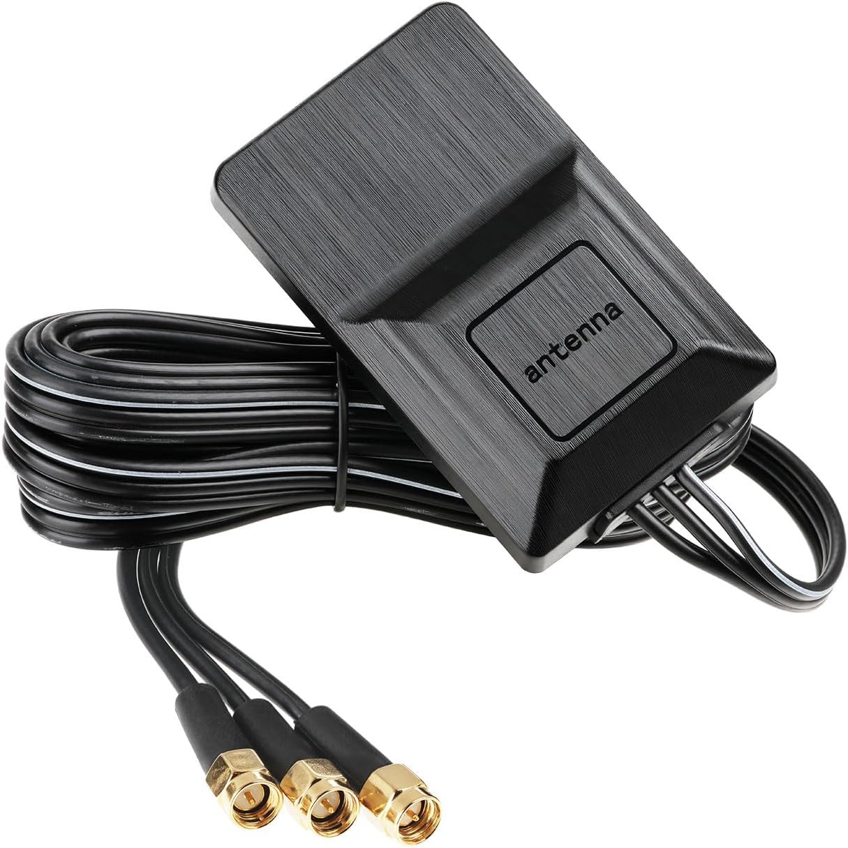 Bingfu Active GPS Navigation Antenna Triple System BeiDou BD GPS with Dual 4G LTE SMA Connector 3M RG174 Cable IP65 Automotive IoT High Gain