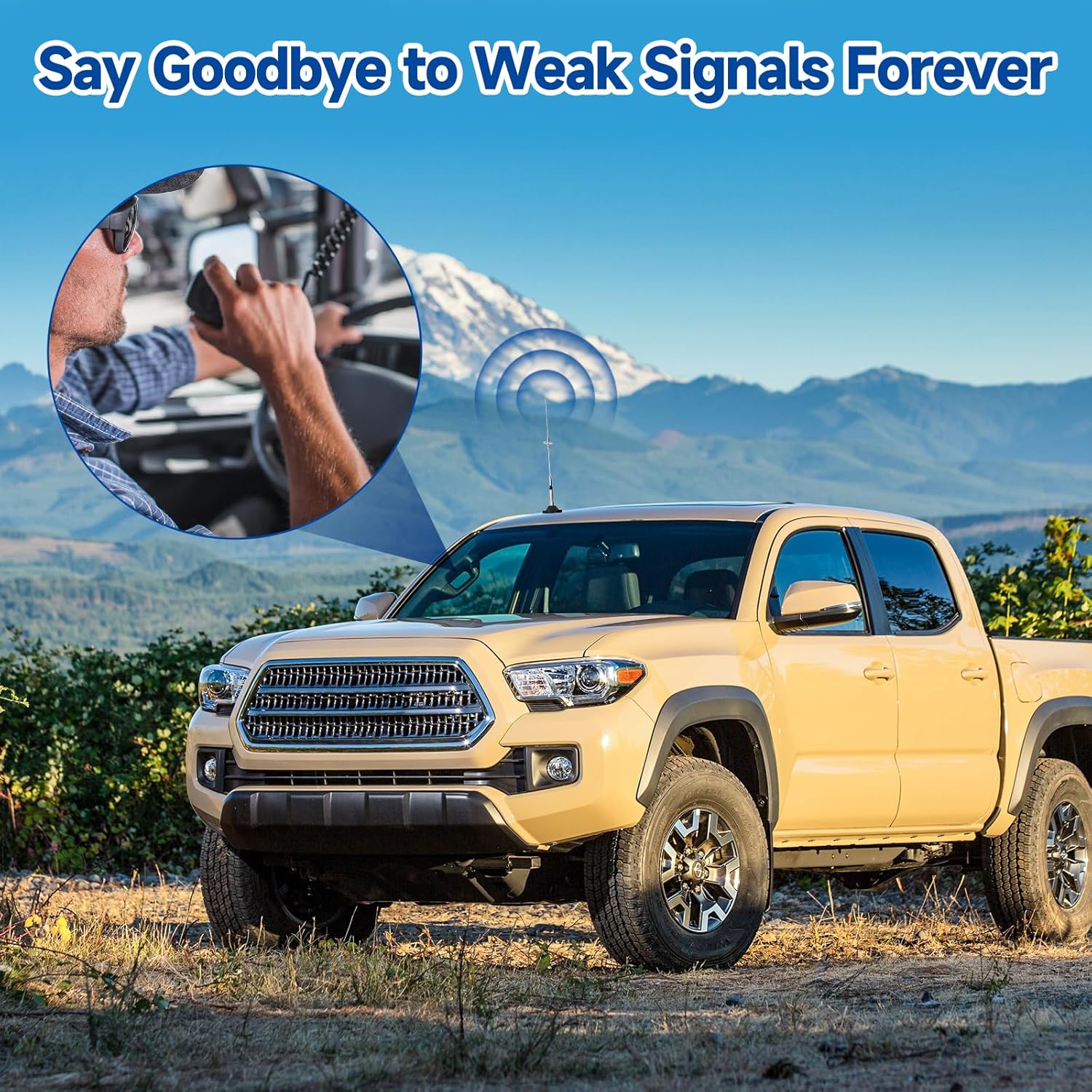 Bingfu Auto Mobile Amateurfunk Antenne Hoher Verstärkung Dual Band VHF UHF 136-174MHz 400-460MHz Amateurfunk Anti-Rost Antennen mit Magnetfuß 5m Kabel für Auto LKW Zwei-Wege-Funk Marine VHF Radio