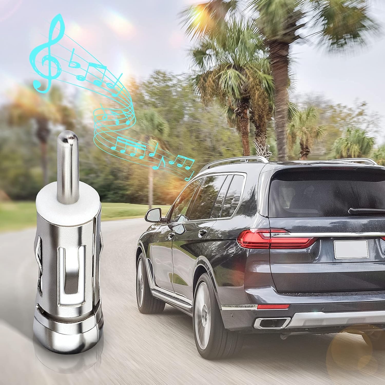 BINGFU Autoradio-Antennenadapter ISO Buchse auf DIN Stecker, 2 Stück Kompatibel mit Fahrzeug Autoradio Radio Head Unit Stereoempfänger