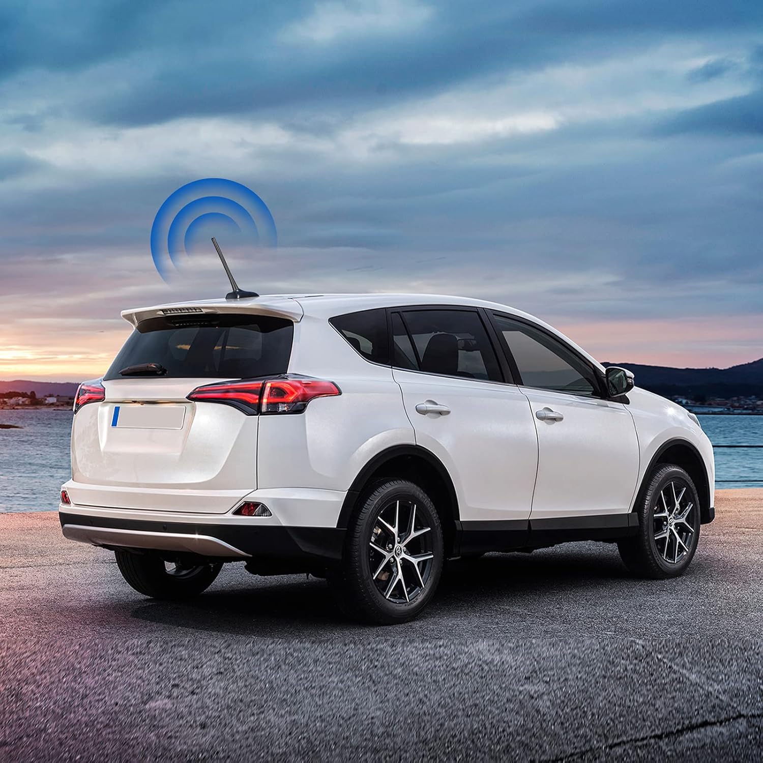 Autoantenne Kurz Universal Auto Radio Antenne 16cm Kfz Dachantenne Stabantenne Ersatz mit ausgezeichnetem AM & FM Empfang für alle Autos