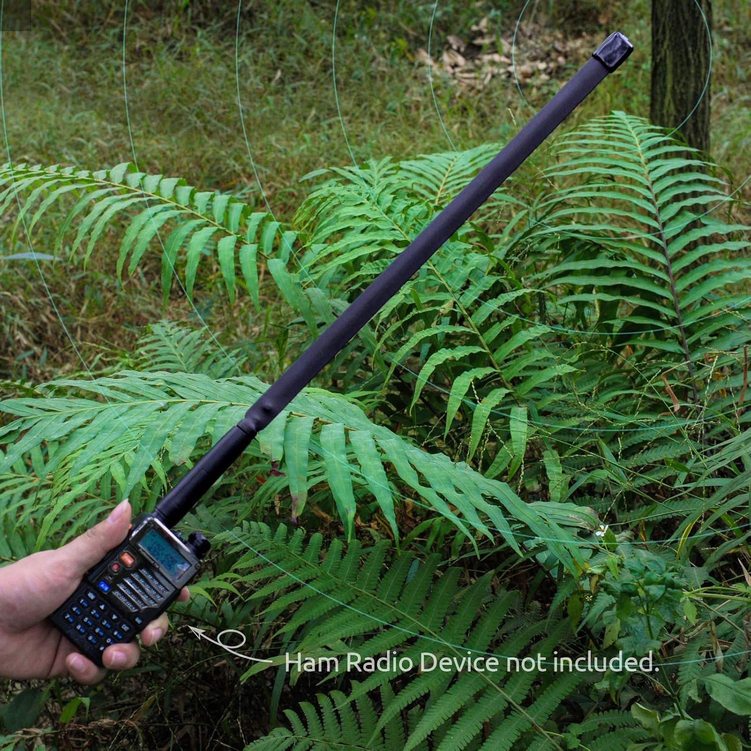 Bingfu Funkgerät Antenne Dualband VHF UHF 136-460 MHz Faltbare CS Tactical SMA Buchse Amateurfunkantenne Kompatibel mit Baofeng BF-F8HP UV-5R UV-82 BF-888S CB-Handfunkgerät Funksprechgerät