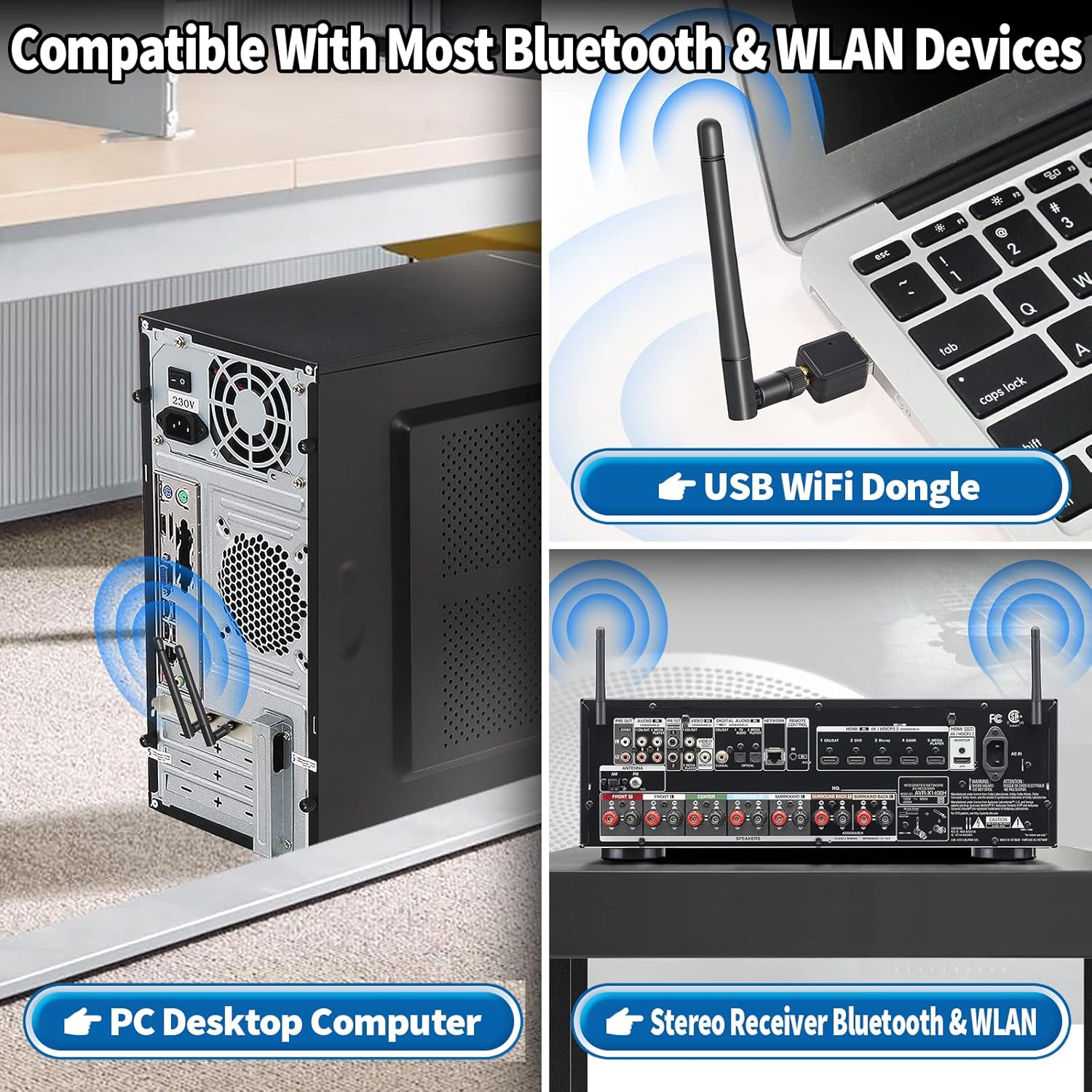 Bingfu WLAN Antenne Dualband 2,4 GHz 5 GHz 5,8 GHz 3dBi MIMO RP-SMA Stecker Antenne für WLAN-Router Drahtlose Netzwerkkarte USB-Adapter Sicherheit IP-Kamera Videoüberwachung Monitor Bluetooth Antenne