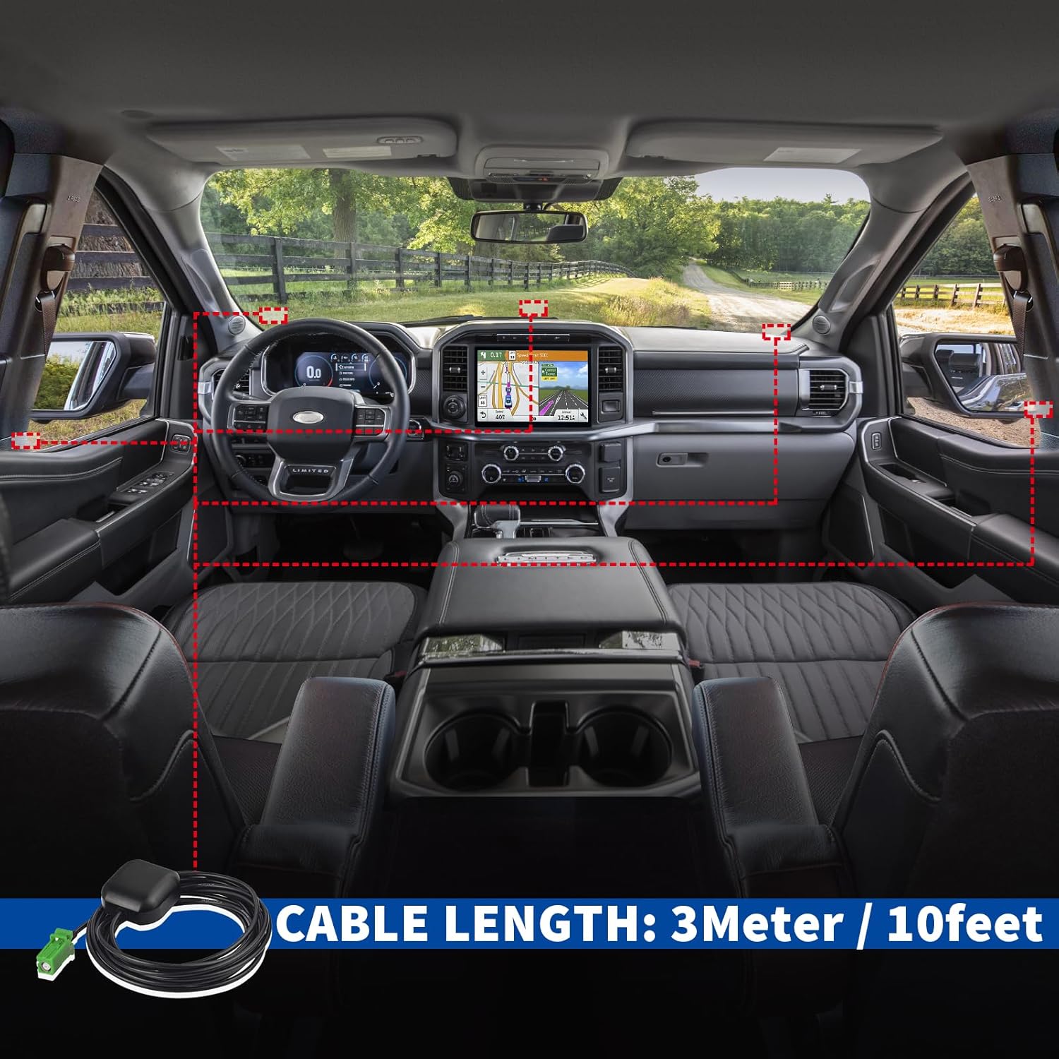 Bingfu Auto wasserdichte Aktive GPS Navigation Antenne 3-5 V DC Kompatibel mit Pioneer GPS Navigationsempfänger Modem AVIC Z110BT Z120BT Z130 X930 X920 X7115BT X910BT X510 Auto Stereo Head Unit