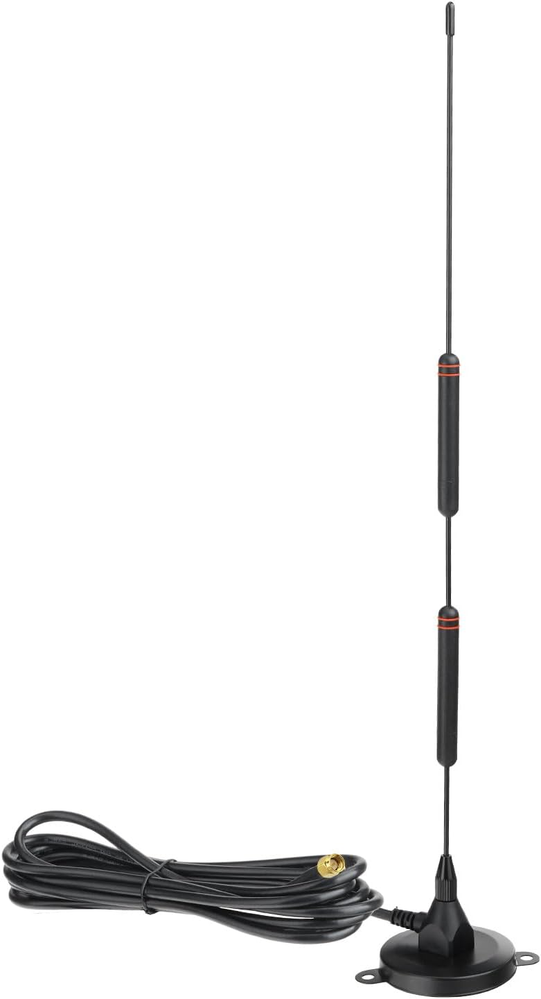 Bingfu 10dBi antenna system connected to a 4G LTE gateway in a remote outdoor enclosure