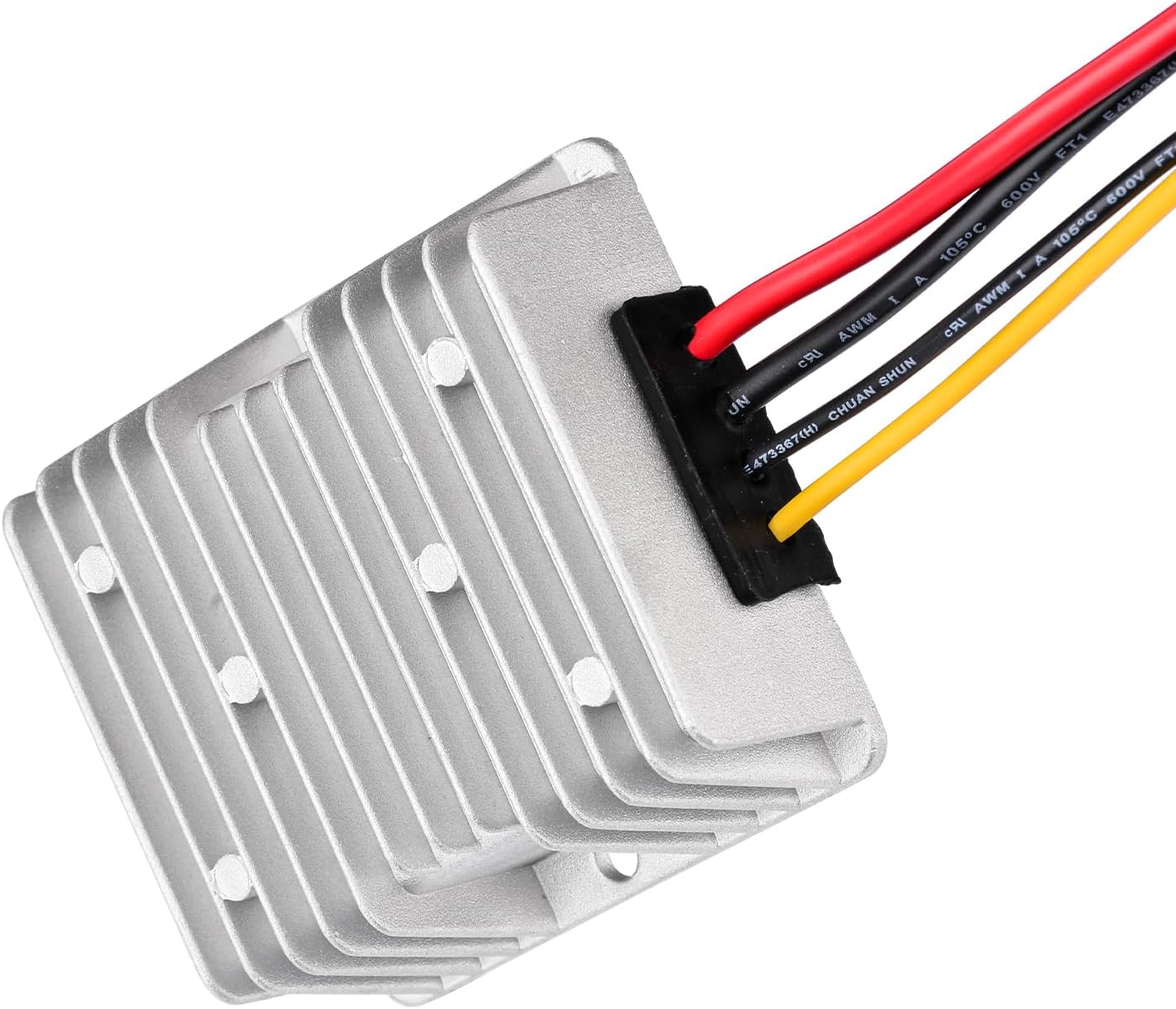 Bingfu 12V to 48V power converter aluminium housing detail IP68