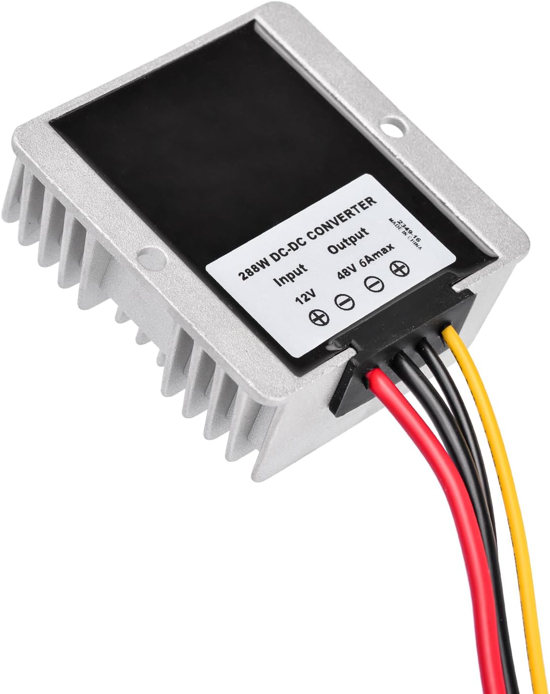 Bingfu 12V to 48V power converter aluminium housing detail IP68