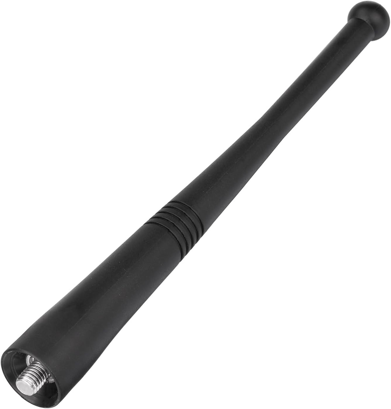 Bingfu 14cm (5.5 inch) universal car radio antenna replacement made of flexible black rubber with M4, M5, and M6 screw adapters
