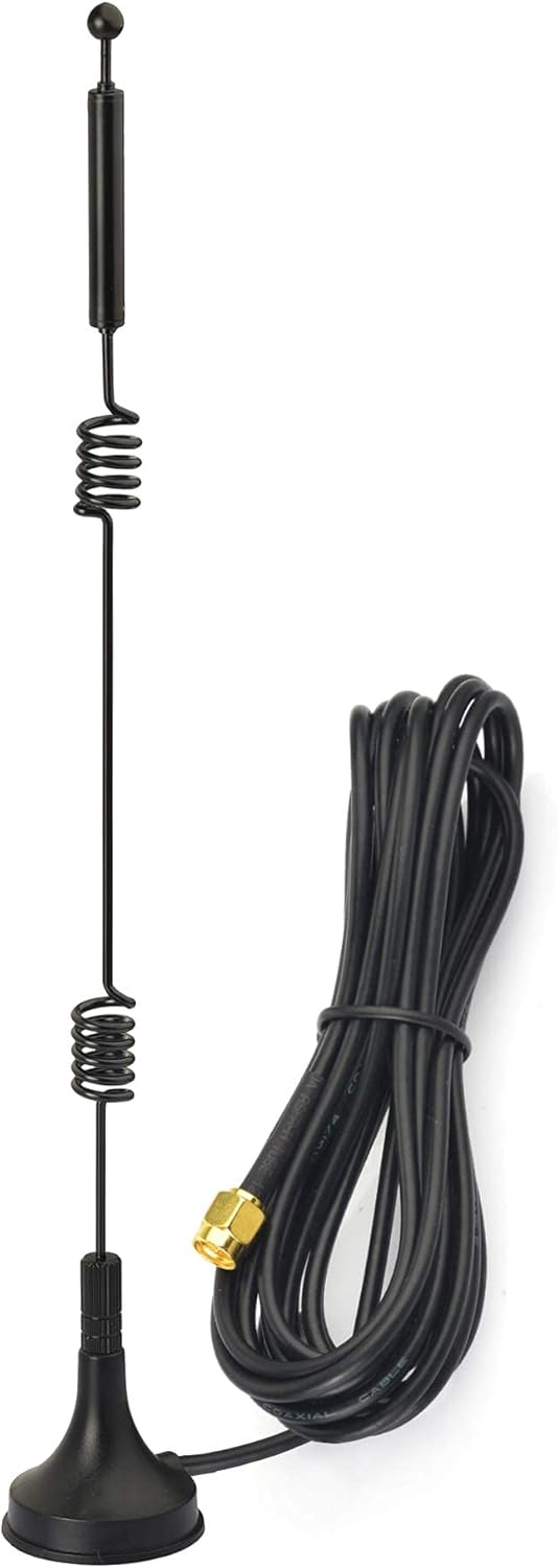 Bingfu 2-pack 9dBi high-gain dual-band WiFi antennas with magnetic bases and 3-meter (10ft) RP-SMA male extension cables