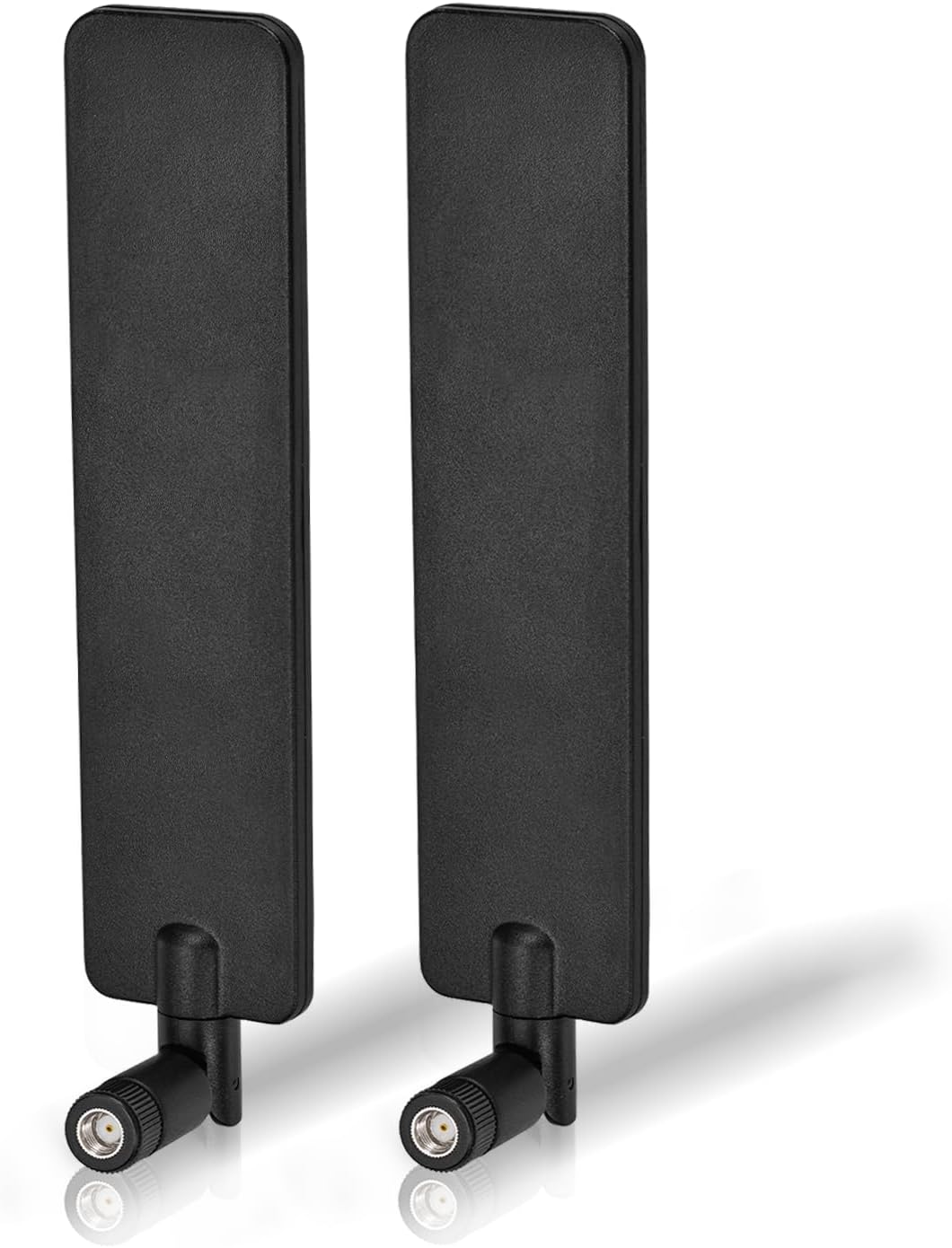 Bingfu 2-pack WiFi 6E tri-band 5dBi high-gain antennas with RP-SMA male connectors for high-speed wireless networking
