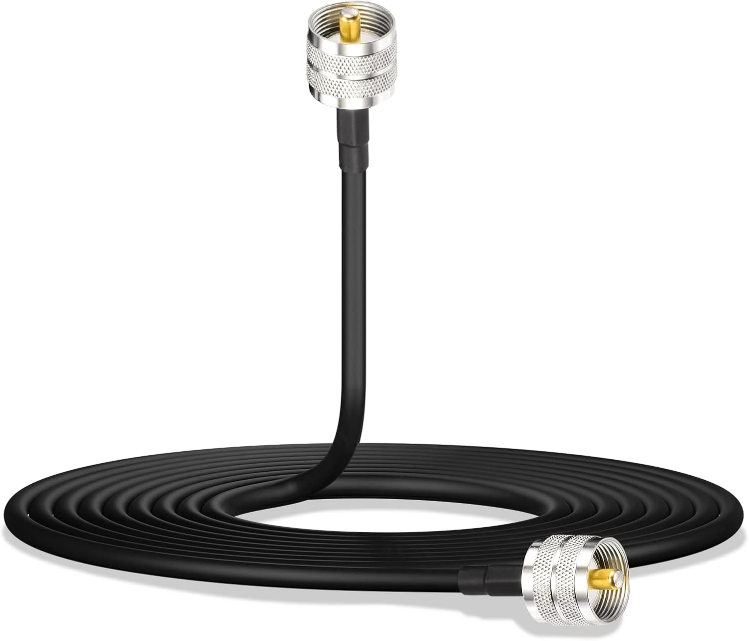 Bingfu 2m RG58 PL-259 to PL-259 low-loss coaxial jumper cable