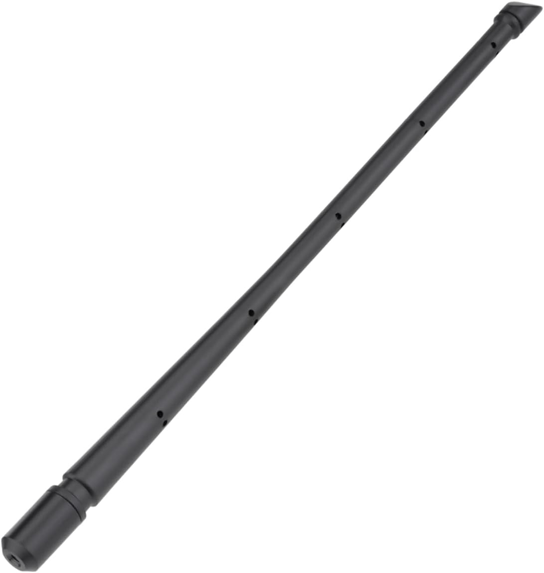 Bingfu 33cm (13 inch) flexible car radio antenna mast with durable rubber coating and multi-adapter kit