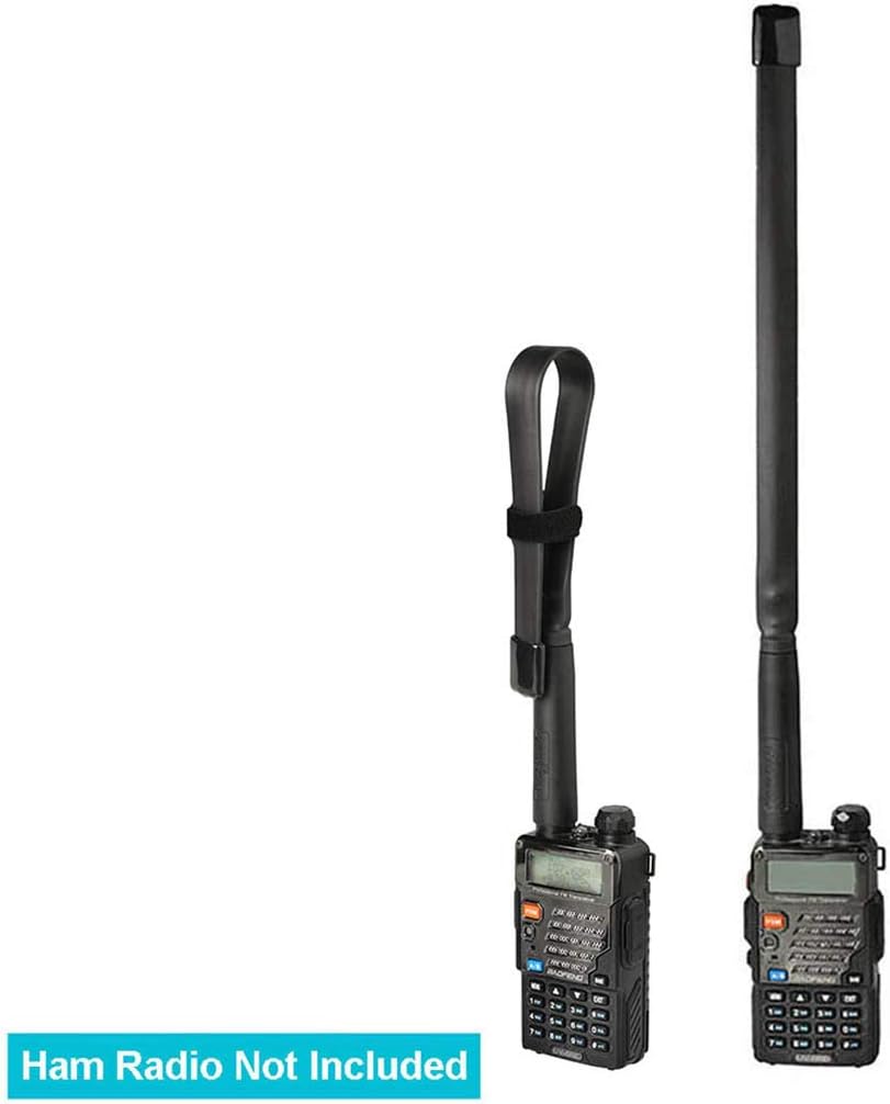 Bingfu 33cm dual-band VHF/UHF foldable tactical antenna with SMA-female connector