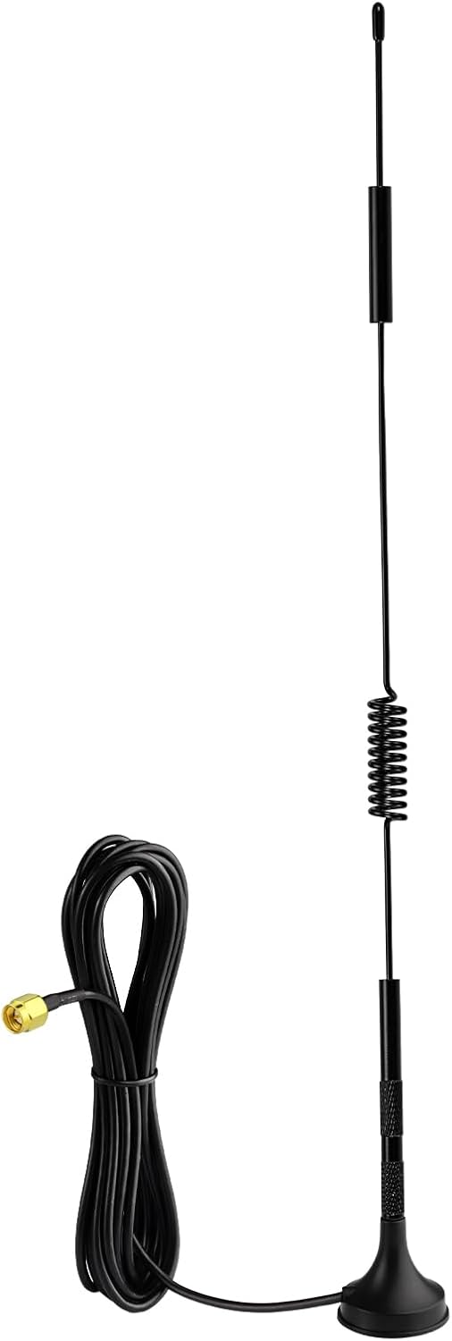 Bingfu 5dBi 4G LTE MIMO magnetic antennas 2-pack with SMA male connectors and 10ft cable