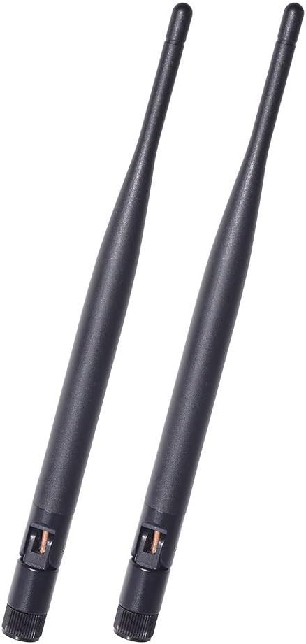 Bingfu 4G LTE Antenne SMA Stecker 6dBi Mobilfunk Antenne 2-Pack Kompatibel mit Wireless CPE Router Hotspot Mobilfunk Gateway Industrieller IoT Router Trail Kamera Spielekamera Außenüberwachungskamera