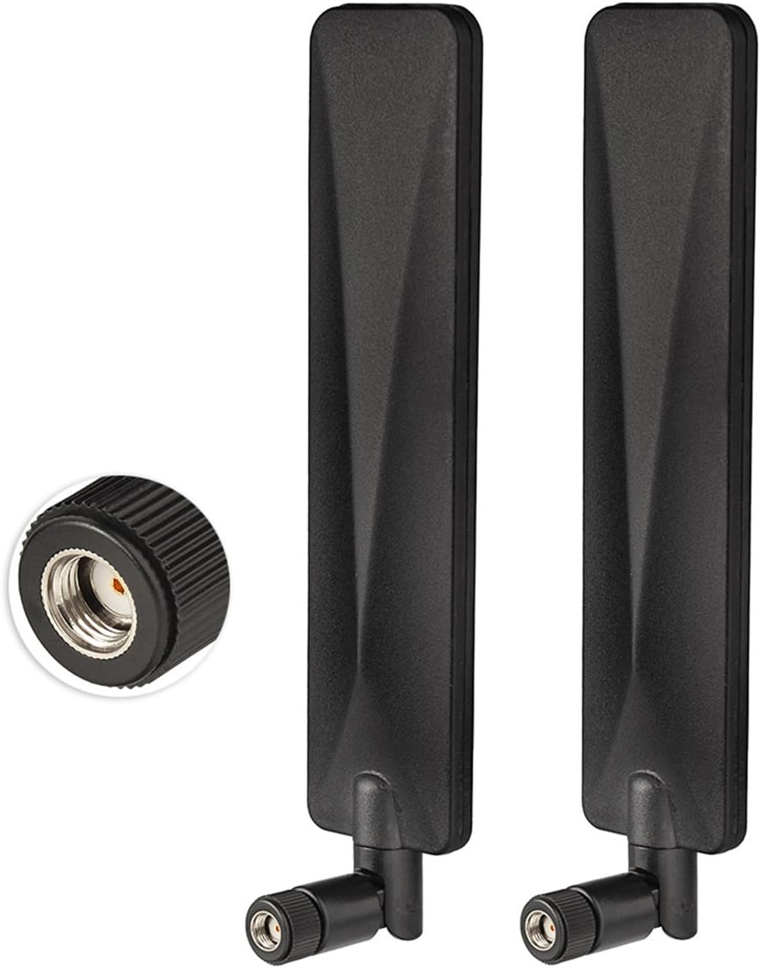 Bingfu 9dBi high gain 4G LTE outdoor antennas 2-pack with RP-SMA male connectors for cellular security cameras