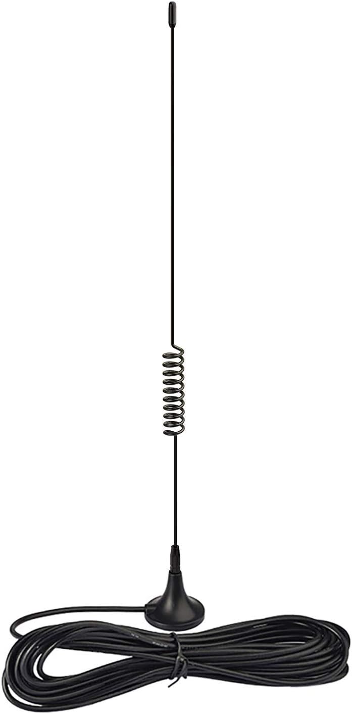 Bingfu VHF/UHF mobile ham radio antenna with magnetic base and BNC male plug