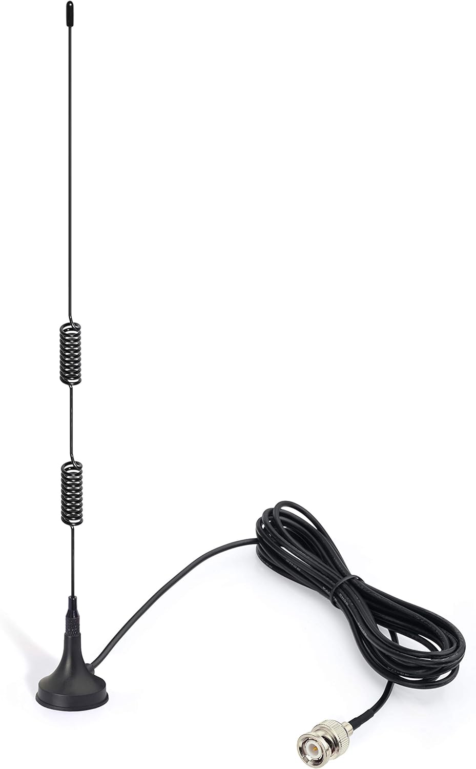 Bingfu VHF/UHF police scanner antenna with magnetic base and BNC male connector