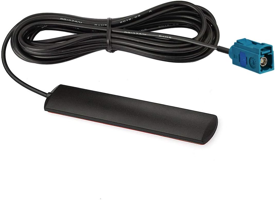 Bingfu automotive Bluetooth and WiFi antenna with water-blue FAKRA Z female connector for vehicle head units