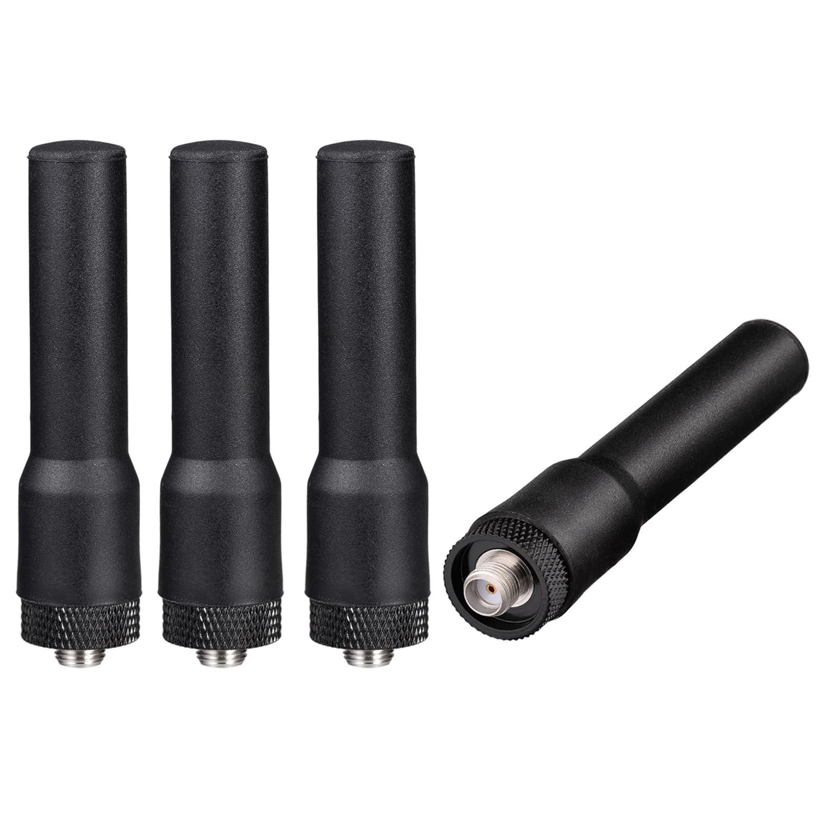 Bingfu Dual Band VHF UHF 136-174MHz 400-470MHz Ham Radio Antenna Handheld Two Way Radio SMA Male Soft Antenna 2-Pack for Icom Yaesu Vertex Ham Radio Walkie Talkie Standard Horizon Marine VHF Radio