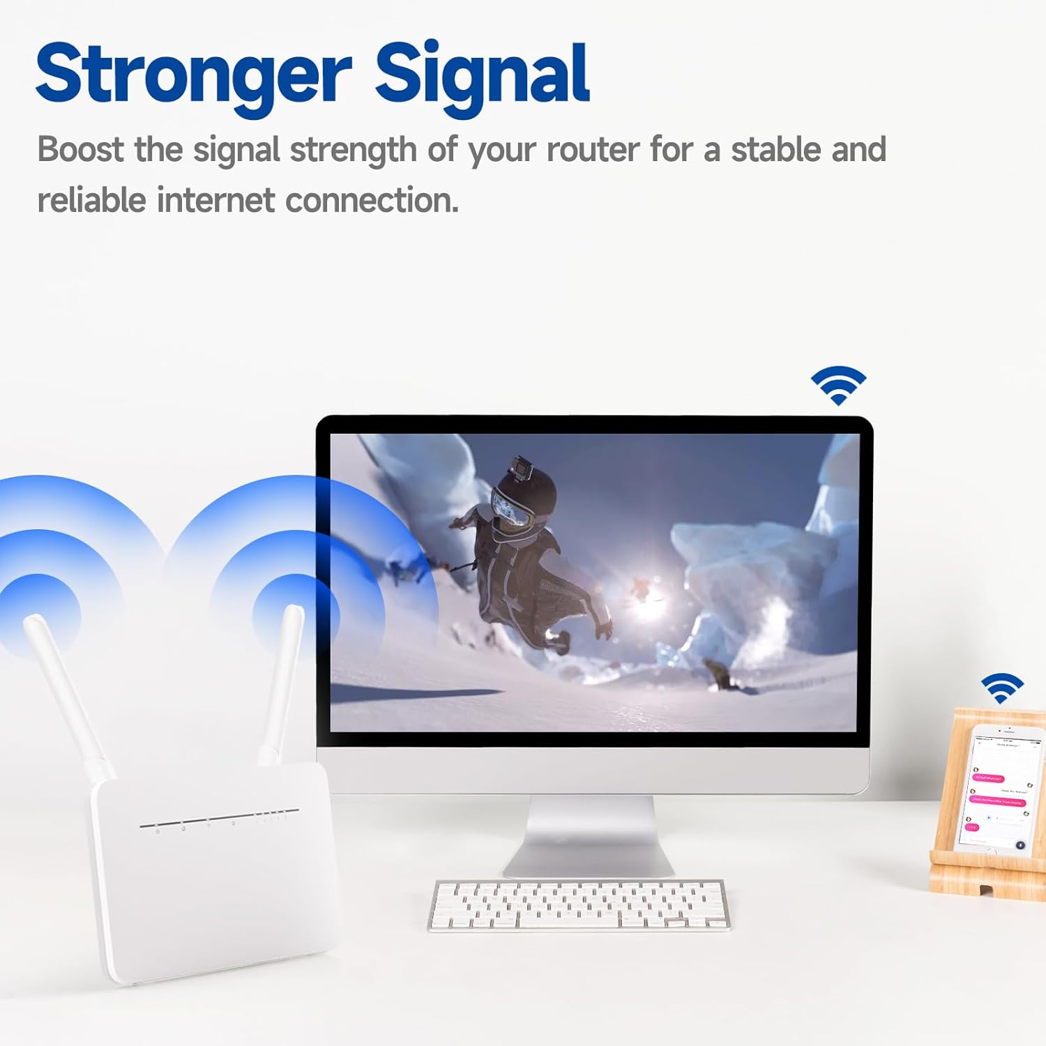 Bingfu dual antennas used with an industrial IoT gateway and trail camera for remote monitoring