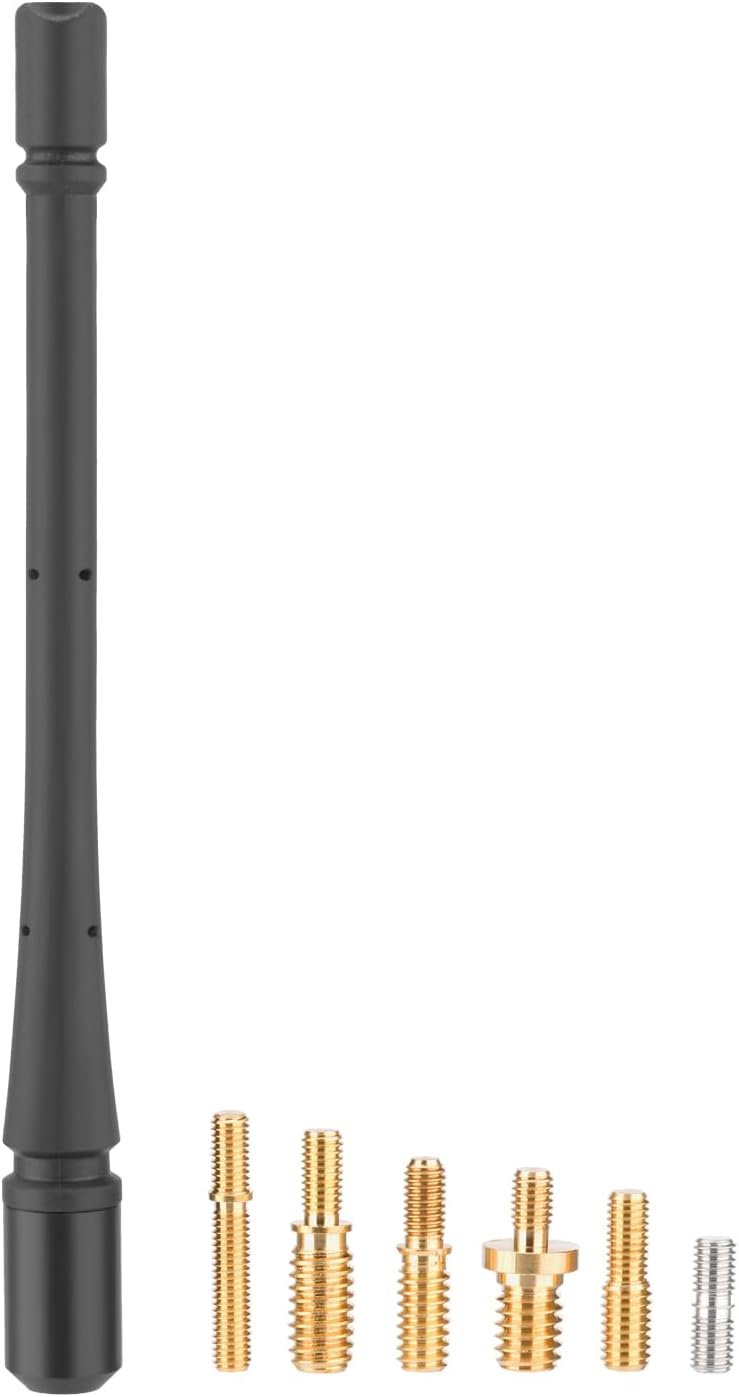 Bingfu high-conductivity pure copper telescopic radio antenna with magnetic base, 3m cable, and 3 audio adapters