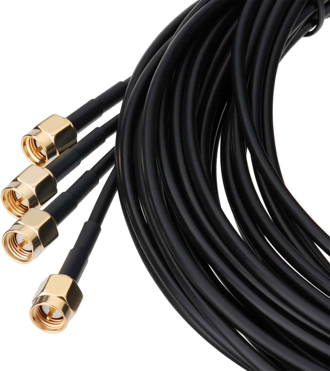 Close-up of Bingfu 5G dual-band antenna radiator and powerful 30mm magnetic base for metal surface mounting