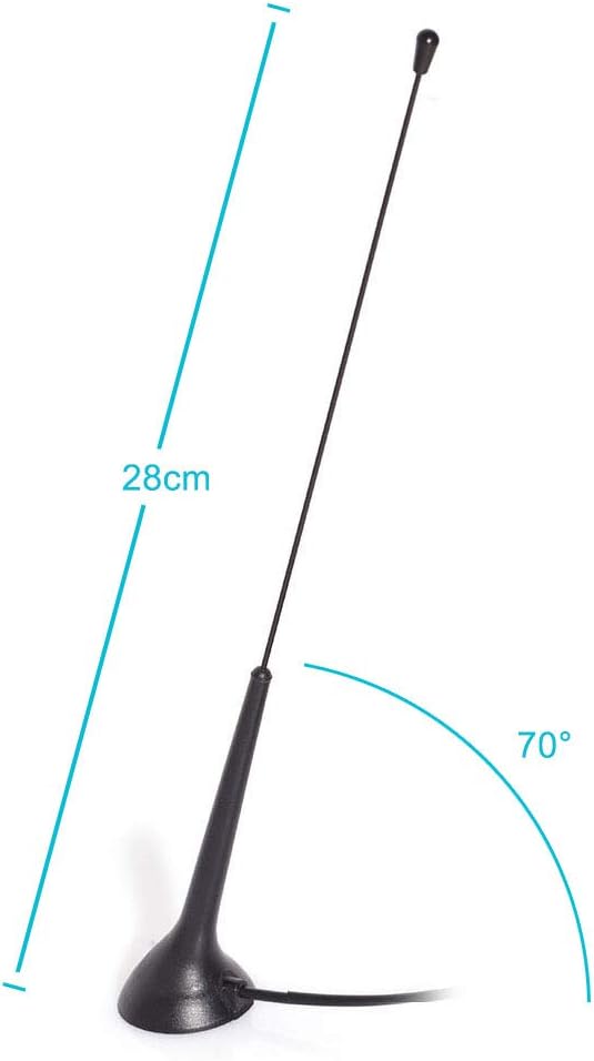 Close-up of the adjustable tilt mechanism with secure screw lock for custom antenna angling
