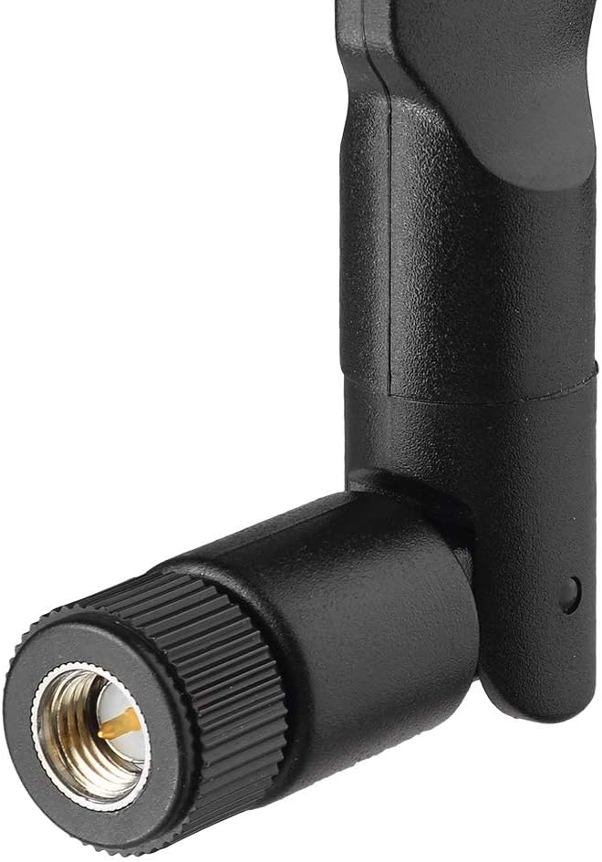Close-up of the gold-plated SMA male connector (with center pin) for Bingfu TON00468 antennas