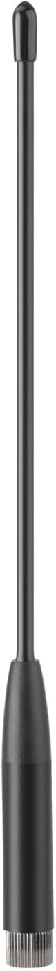Close-up of the high-gain helical coil and durable antenna structure