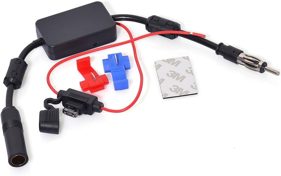Close-up of the internal low-noise amplifier circuit and high-quality shielded cable