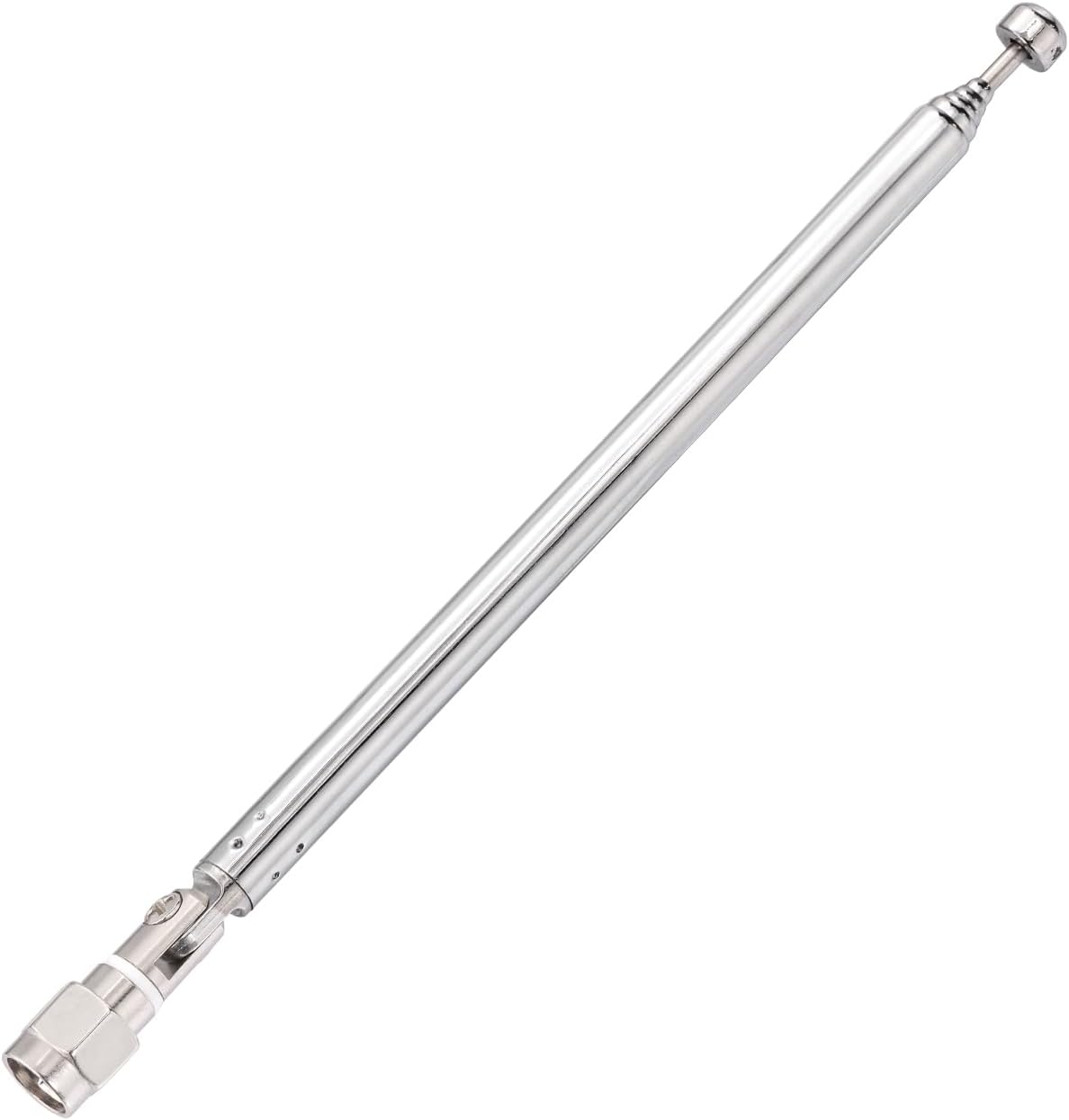 Close-up of the precision-engineered 6-section telescopic structure and finish